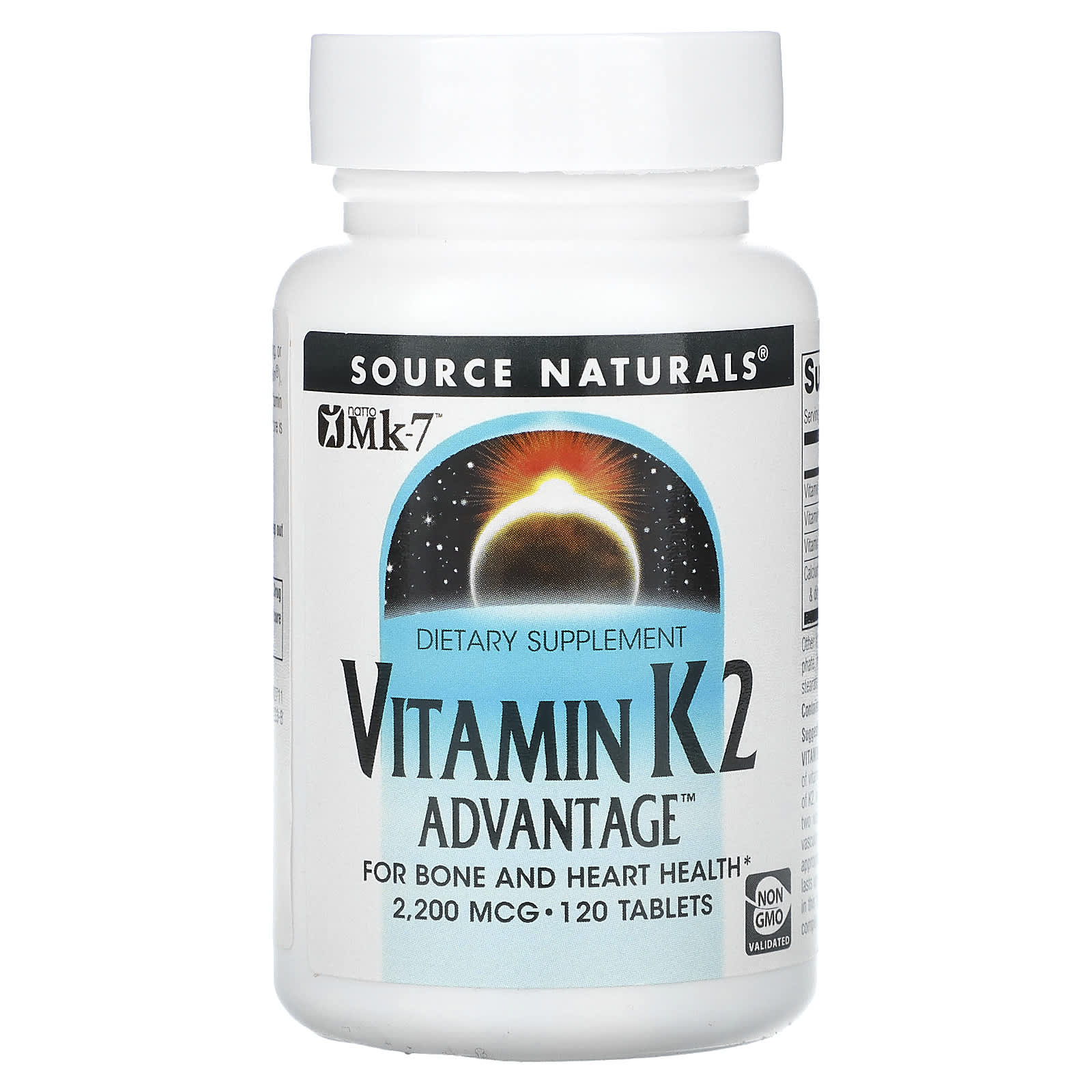 Source Naturals Vitamin K2 Advantage 2200 мкг 120 таблеток 7990₽