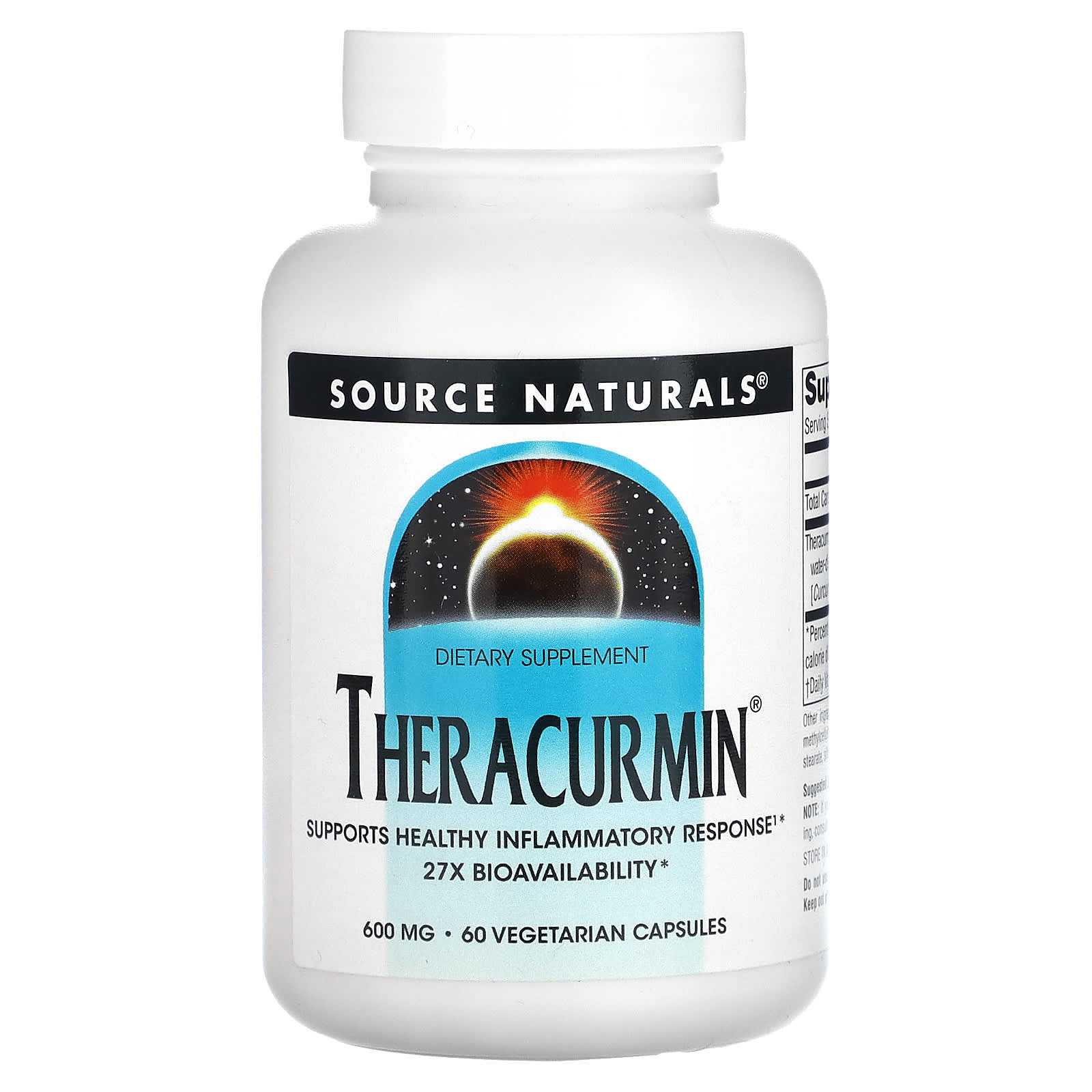 Source Naturals Theracurmin 600 мг 60 вегетарианских капсул 9690₽