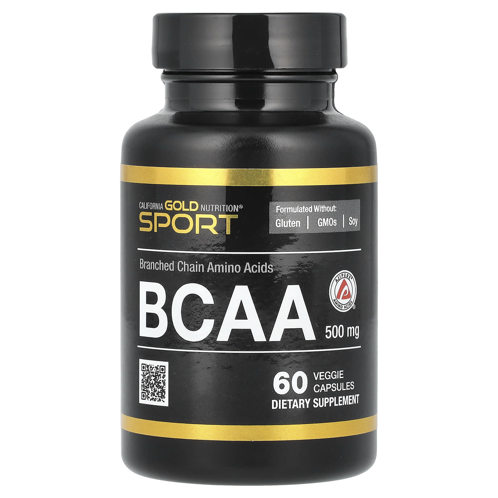 California Gold Nutrition BCAA аминокислоты с разветвленной цепью AjiPure 500 мг 60 растительных капсул 1690₽