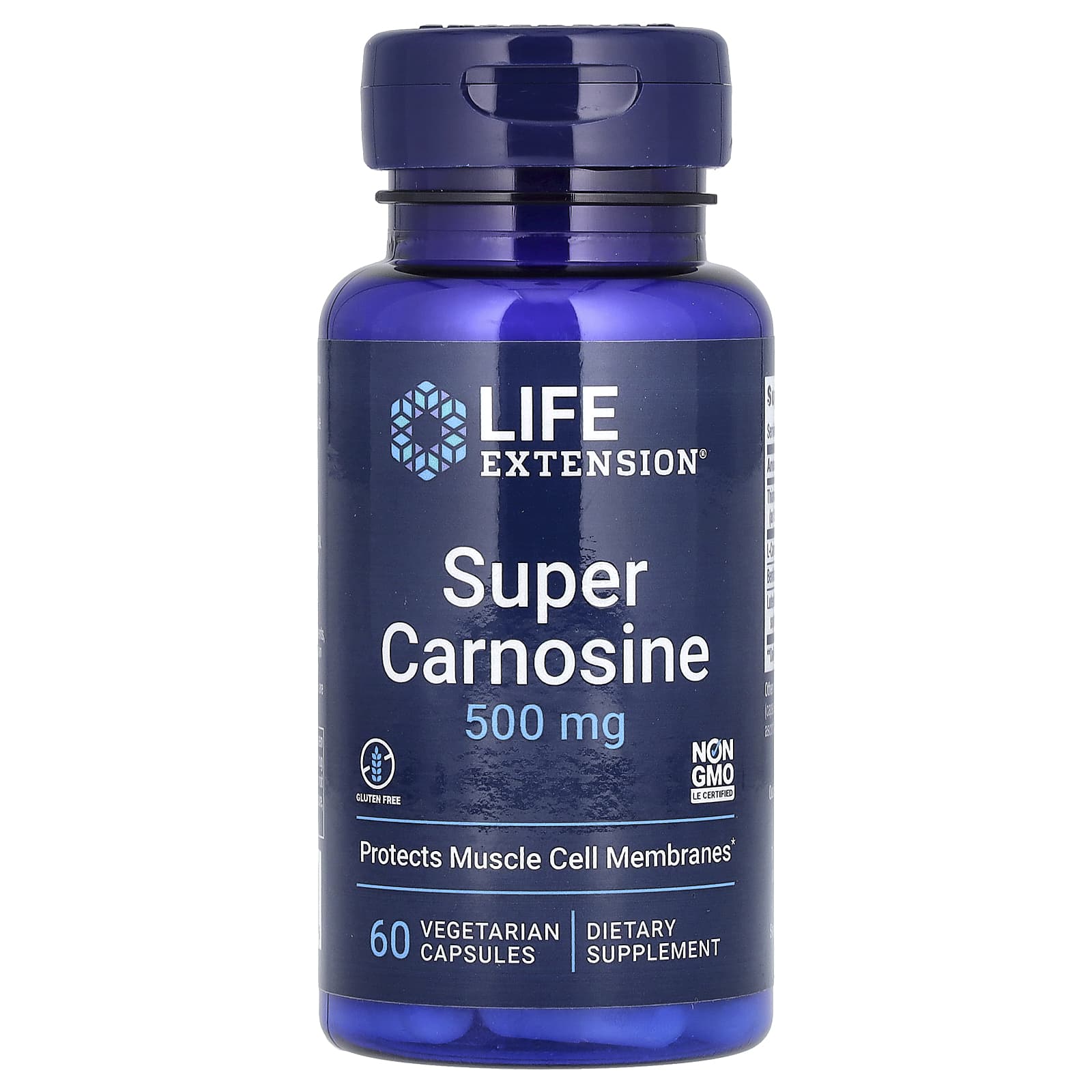 Life Extension Super Carnosine 500 мг 60 вегетарианских капсул 5990₽