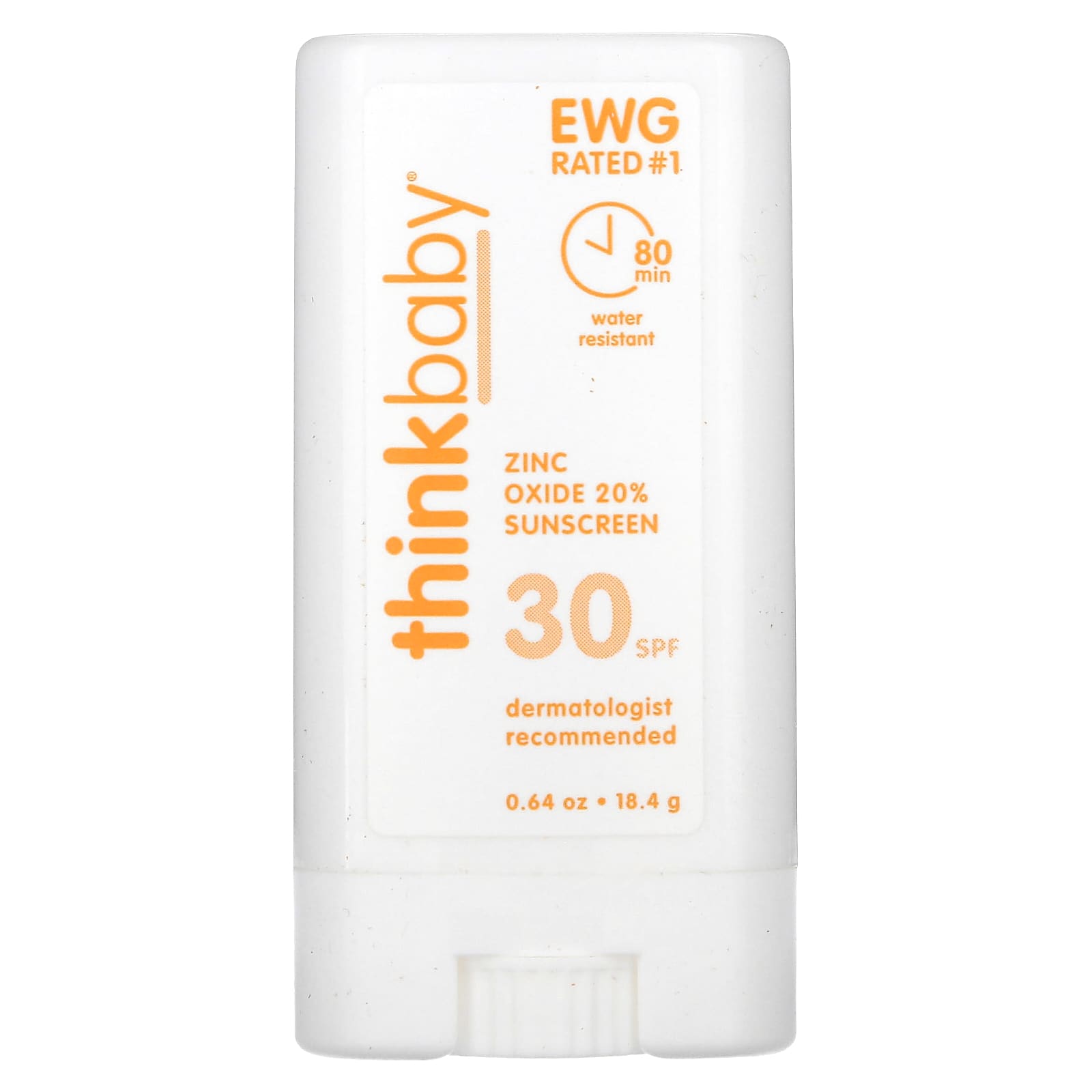 think Thinkbaby солнцезащитное средство в виде стика SPF 30 184 г 064 унции 2290₽