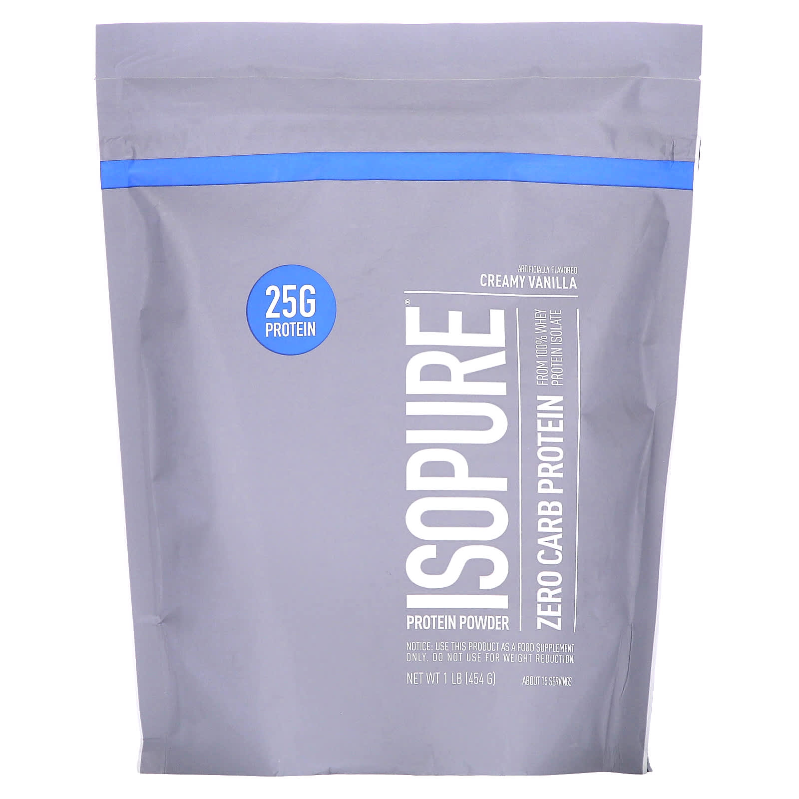 Isopure без углеводов протеиновый порошок ванильный крем 454 кг 1 фунт 4990₽