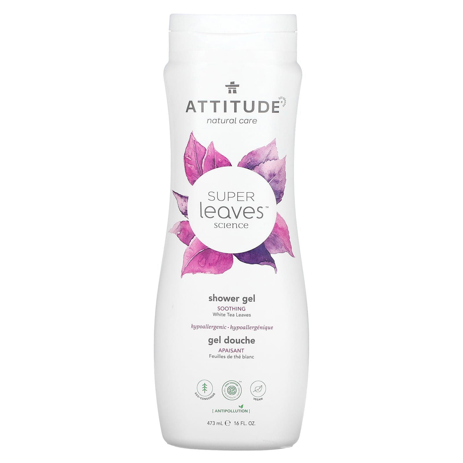 ATTITUDE Super Leaves Science гель для душа листья белого чая 473 мл 16 жидк Унций 2090₽