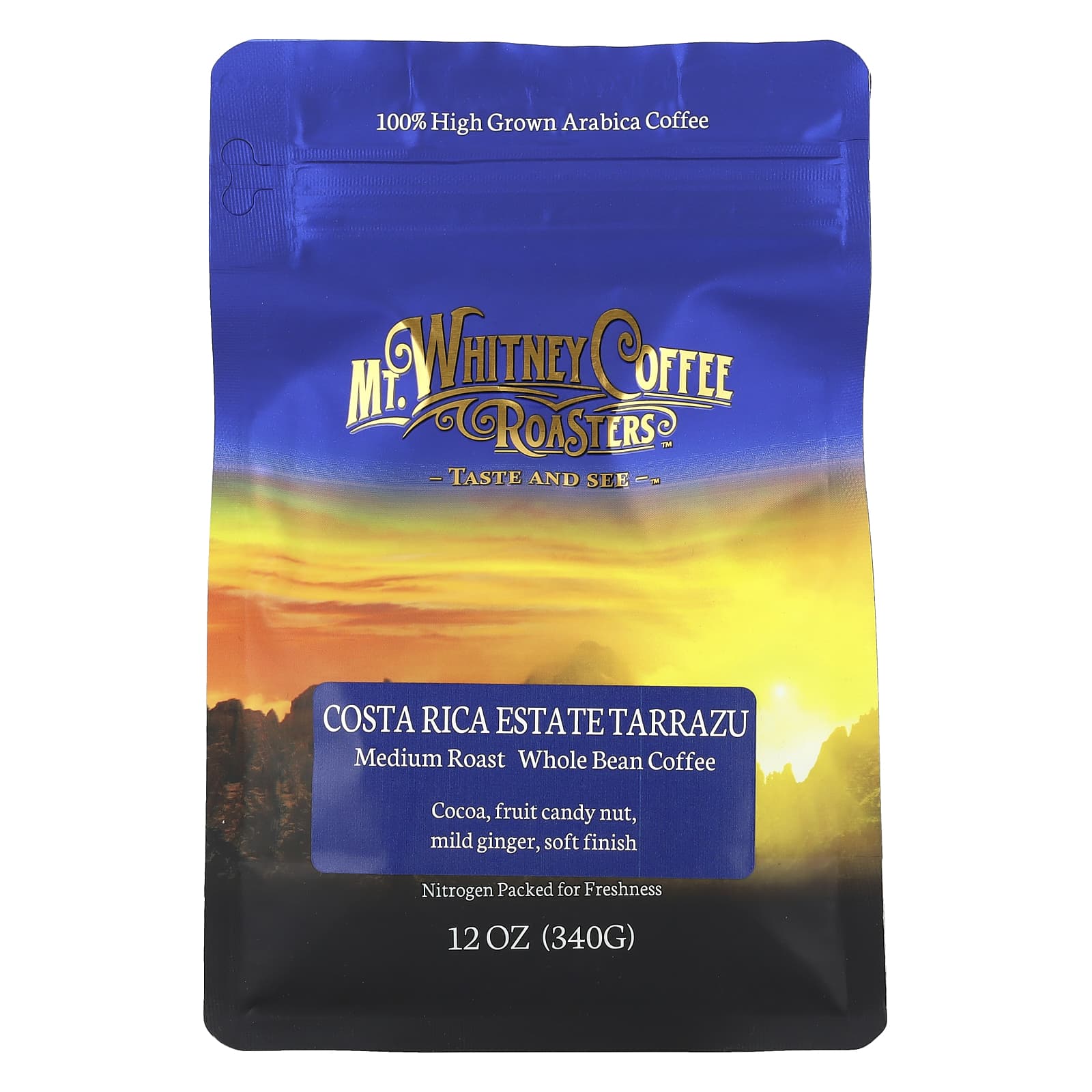 Mt Whitney Coffee Roasters Costa Rica Estate Tarrazu зерновой кофе средняя обжарка 340 г 12 унций 3690₽