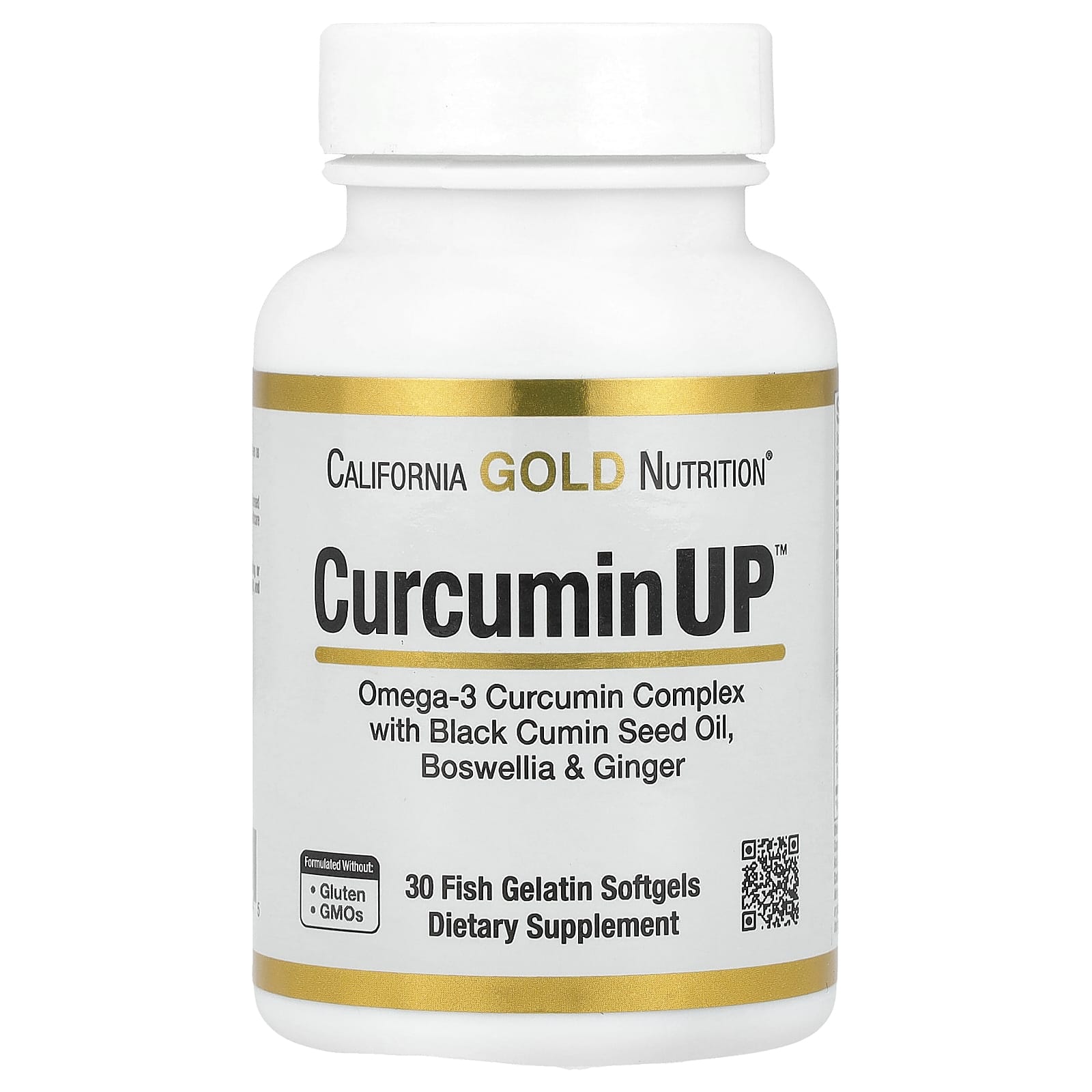 California Gold Nutrition CurcuminUP комплекс с омега-3 и куркумином для подвижности и комфорта в работе суставов 30 капсул из рыбьего желатина 2090₽