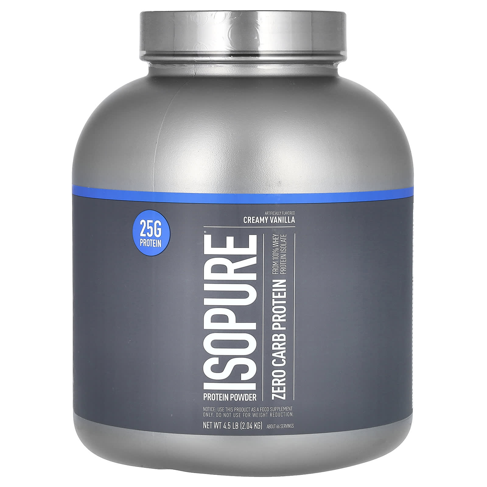 Isopure Zero Carb протеиновый порошок кремовая ваниль 204 кг 45 фунта 20990₽