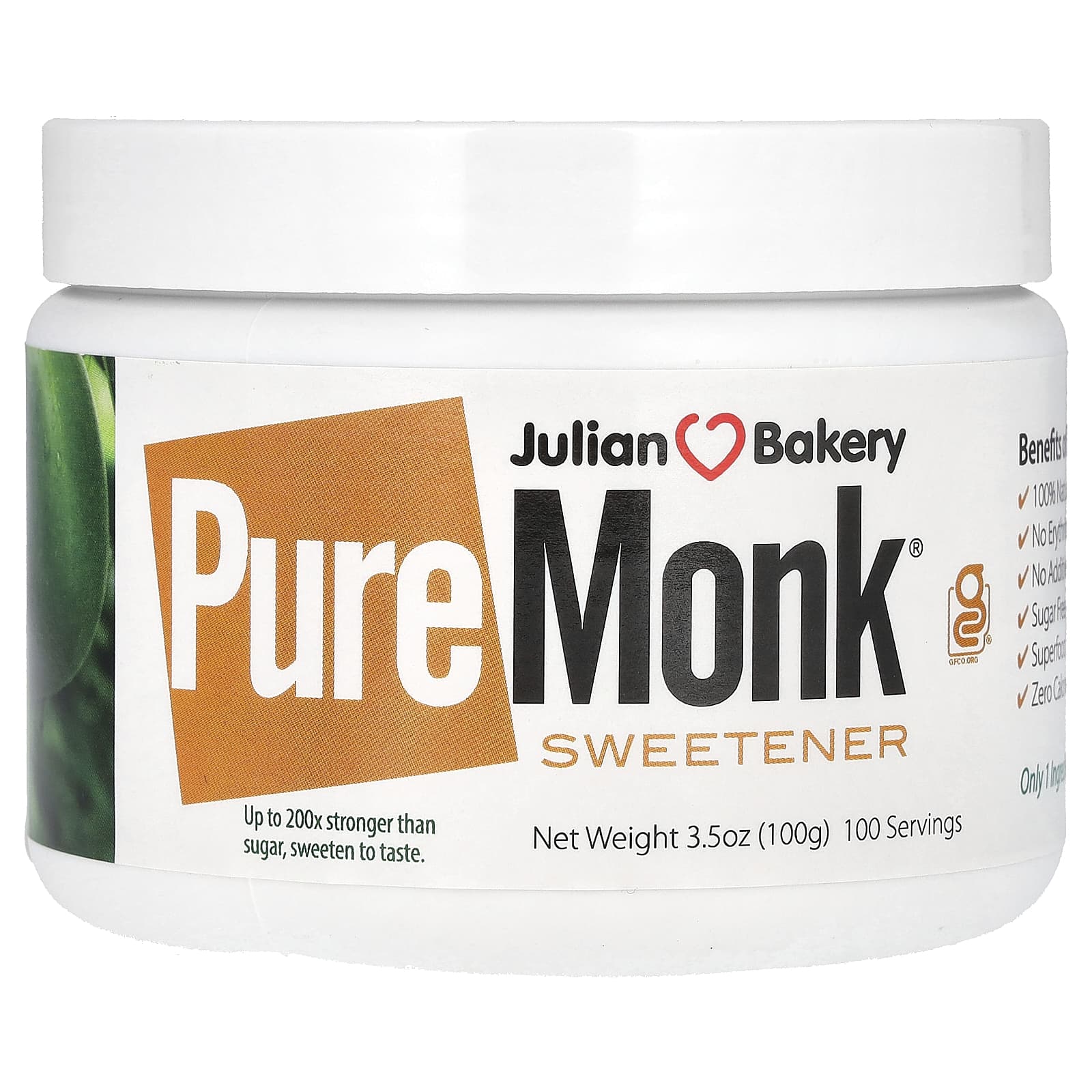 Julian Bakery Подсластитель Pure Monk 100 г 35 унции 9490₽