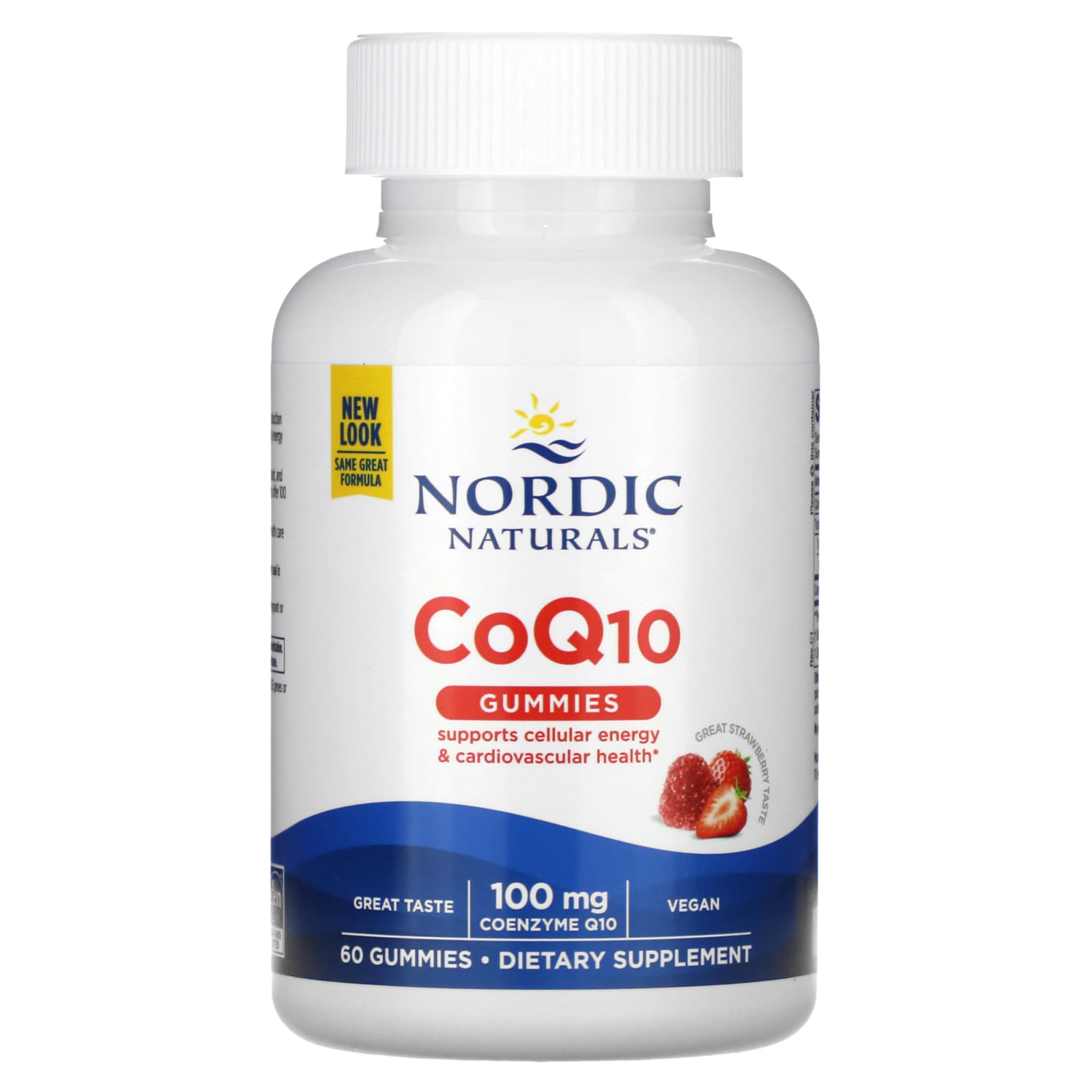 Nordic Naturals жевательные таблетки с коэнзимом Q10 клубника 100 мг 60 жевательных таблеток 4190₽