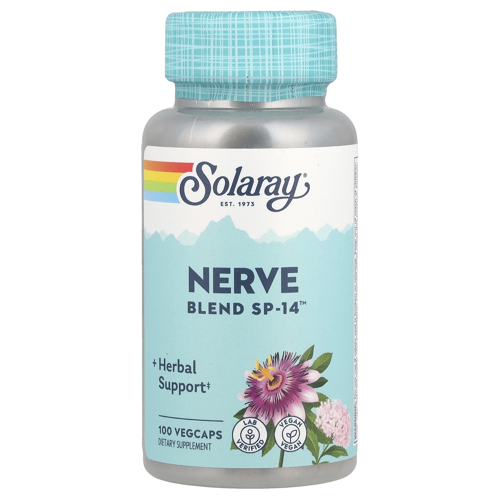 Solaray Nerve Blend SP-14 100 растительных капсул 2090₽