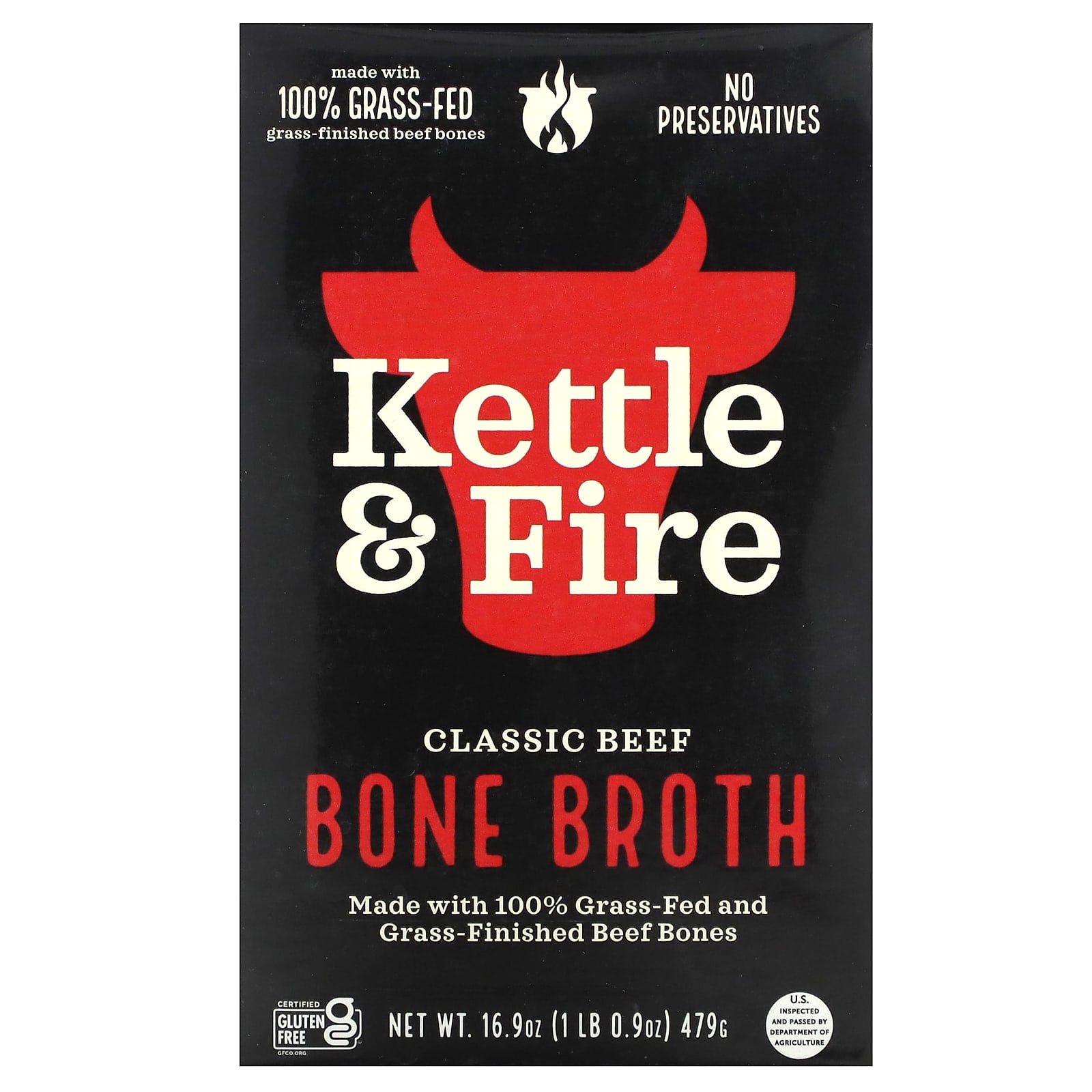 Kettle - Fire Bone Broth классическая говядина 479 г 169 унции 1890₽