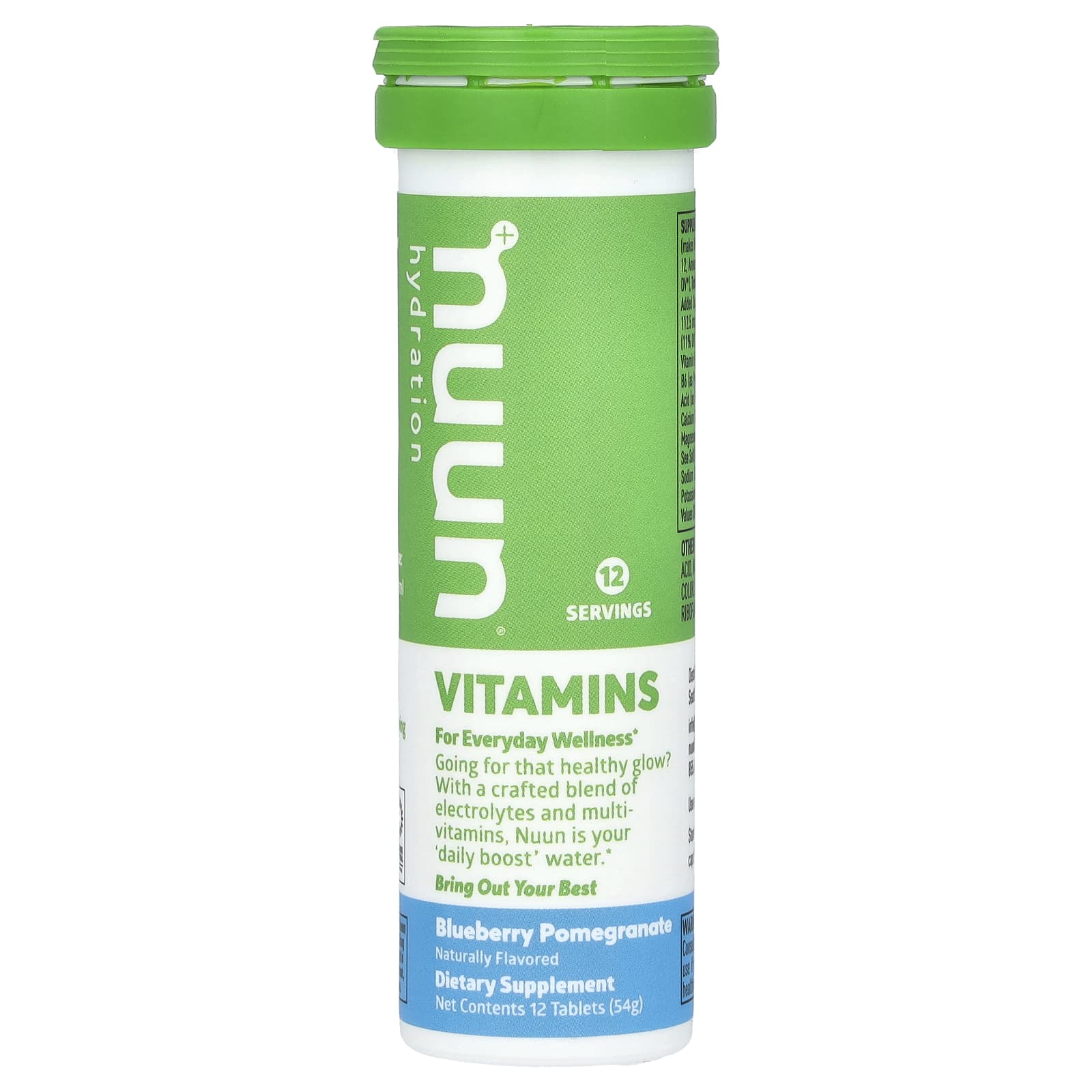 Nuun Hydration витамины шипучий напиток голубика и гранат 12 таблеток 1790₽