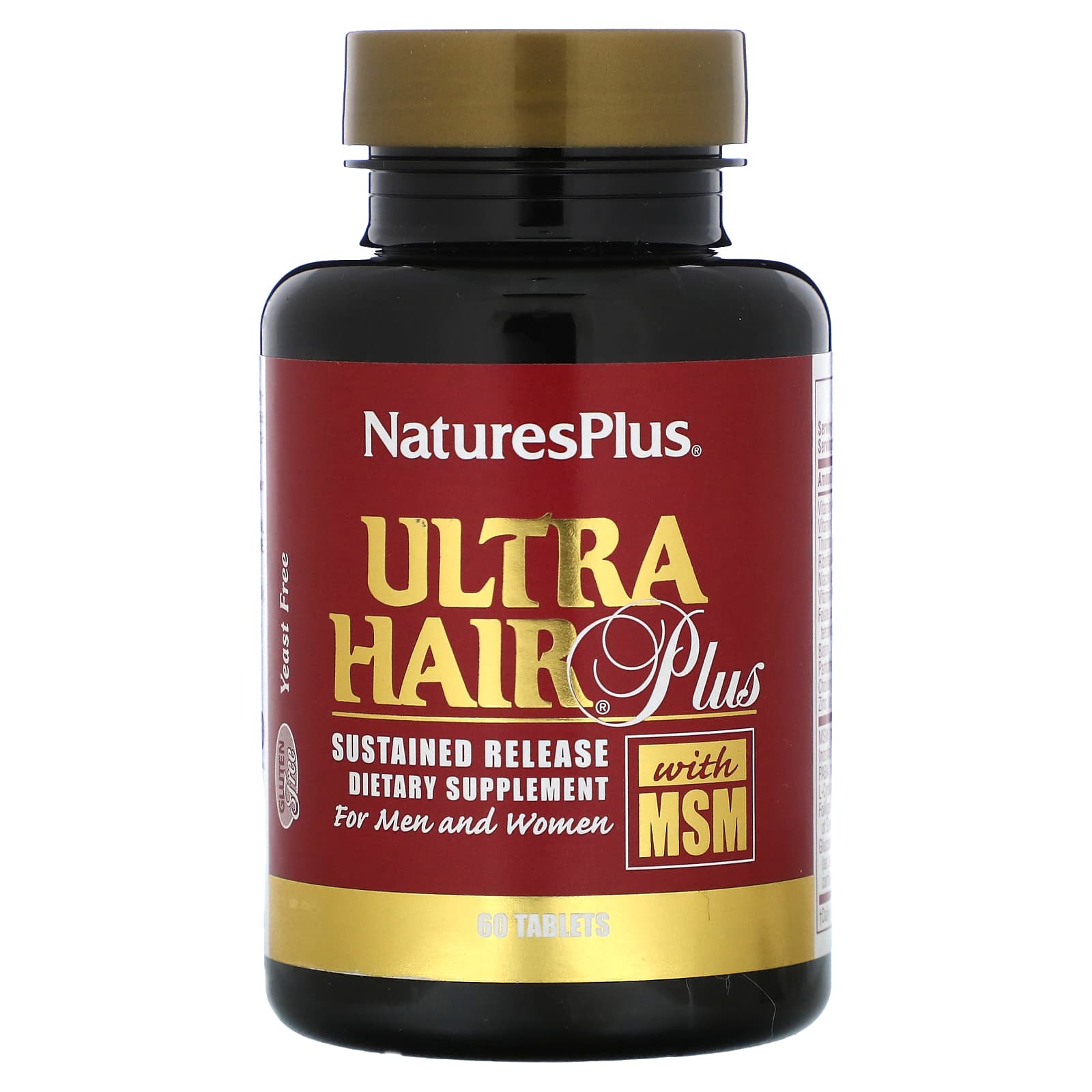 NaturesPlus Ultra Hair Plus добавка с МСМ для роста волос для мужчин и женщин 60 таблеток 4790₽
