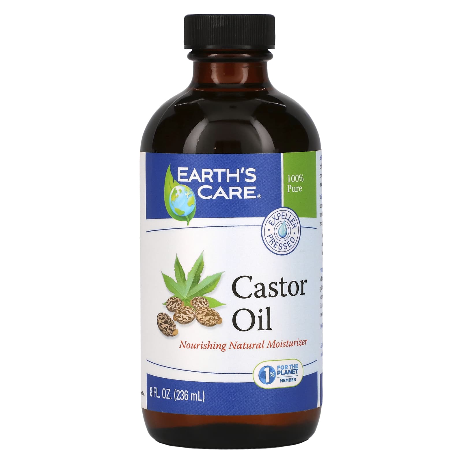 Earths Care Касторовое масло 8 унций 236 мл 1690₽