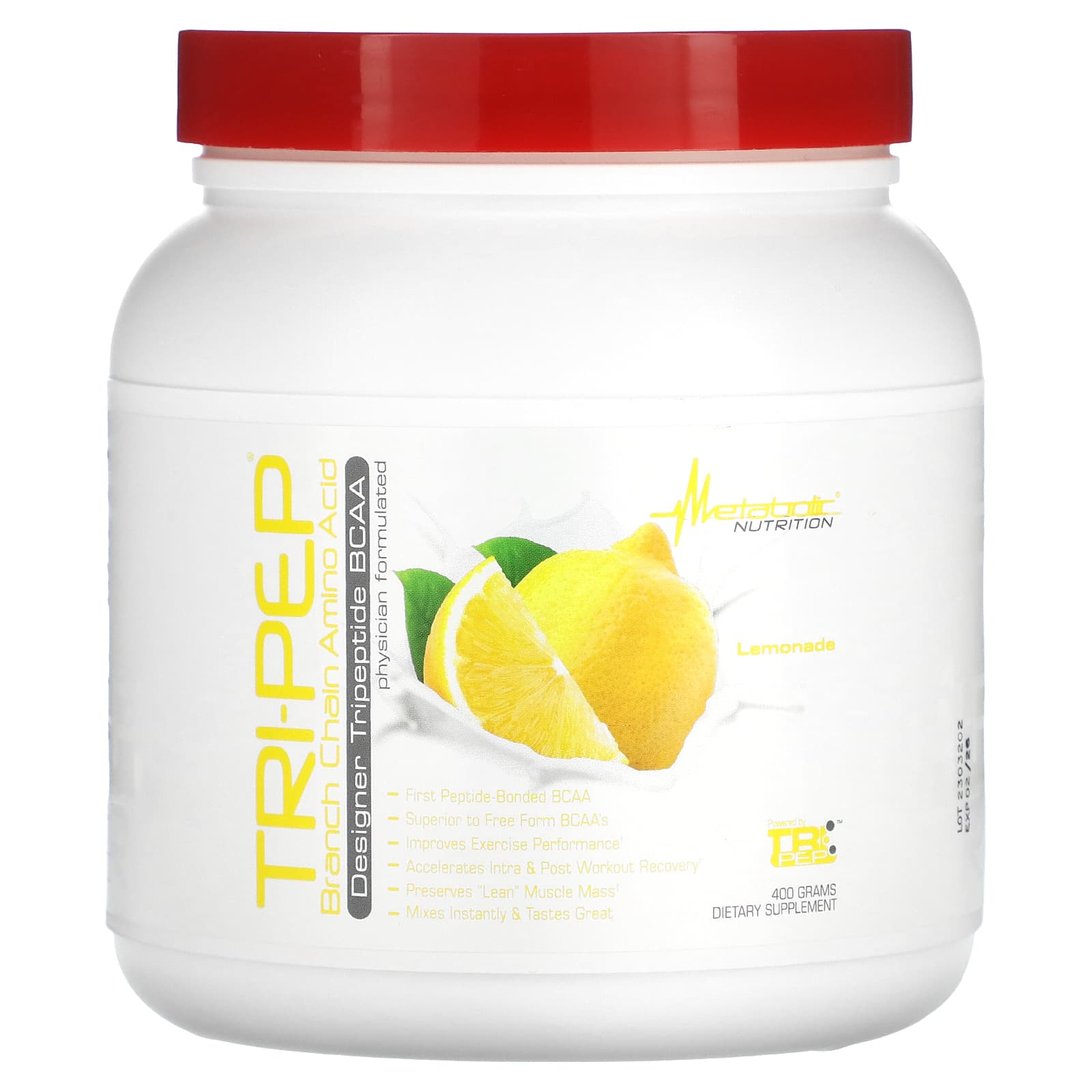 Metabolic Nutrition Tri-Pep аминокислота с разветвленной цепью лимонад 400 г 141 унции 6690₽
