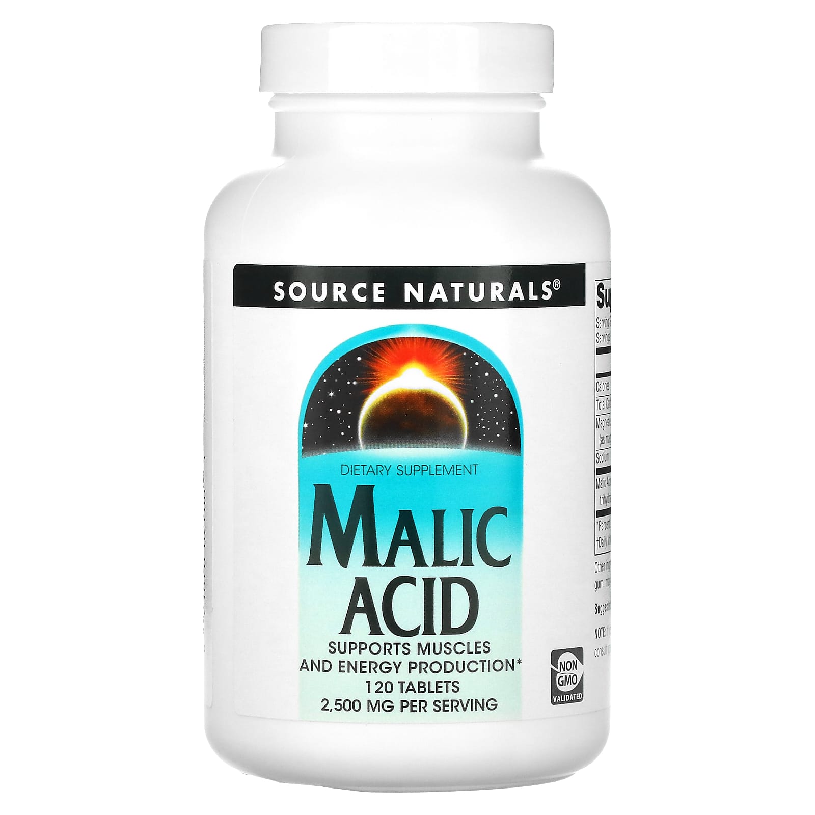 Source Naturals яблочная кислота 2500 мг 120 таблеток 2090₽