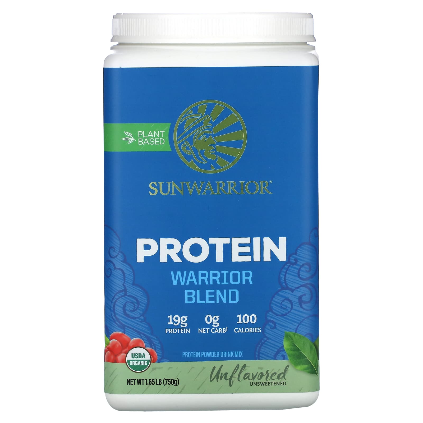 Sunwarrior Warrior Blend Protein протеин без добавок 750 г 165 фунта 8590₽