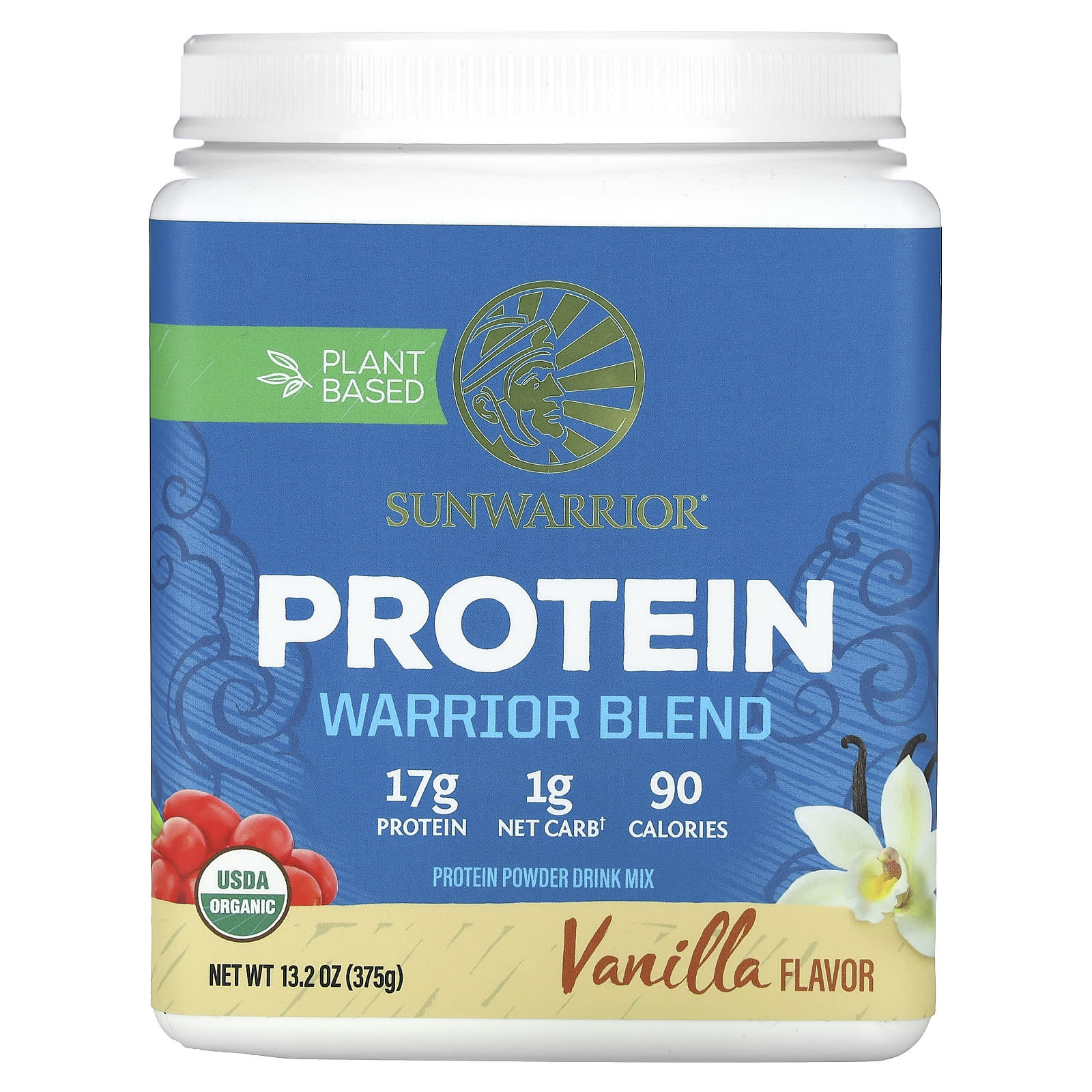 Sunwarrior Warrior Blend Protein ваниль 375 г 132 унции 5090₽