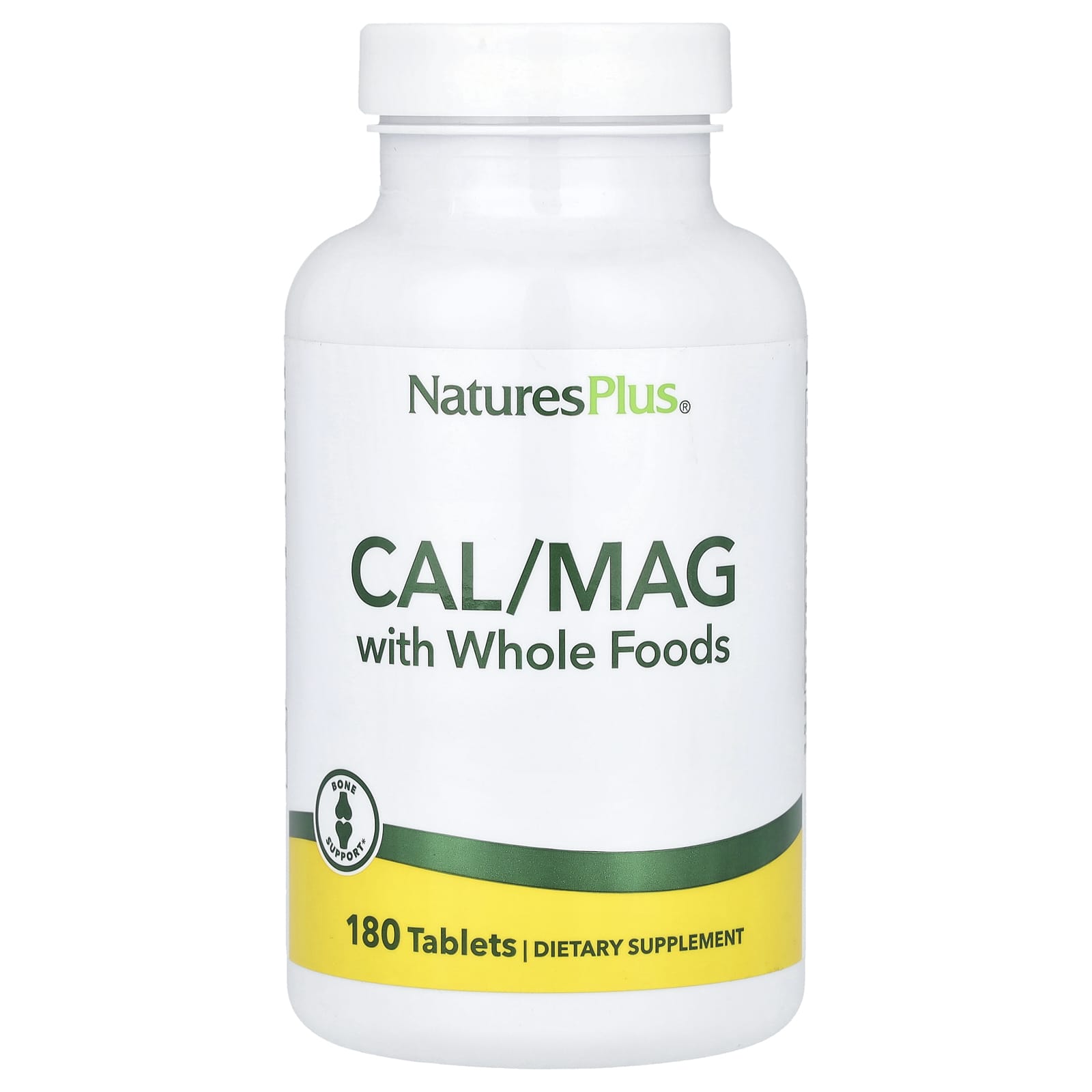 NaturesPlus кальций и магний с цельнопищевыми ингредиентами 180 таблеток 3990₽