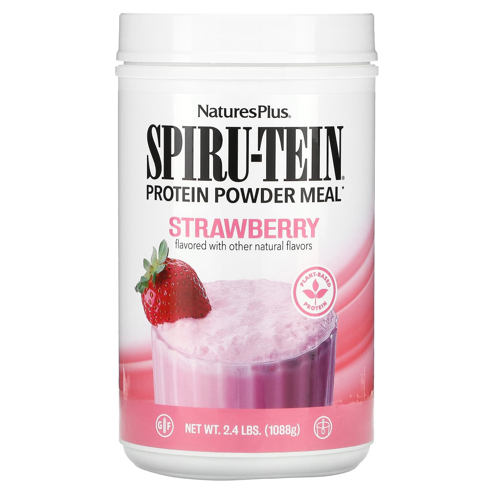 NaturesPlus Spiru-Tein энергетическая добавка с высоким содержанием протеина со вкусом клубники 1088 г 24 фунта 8590₽