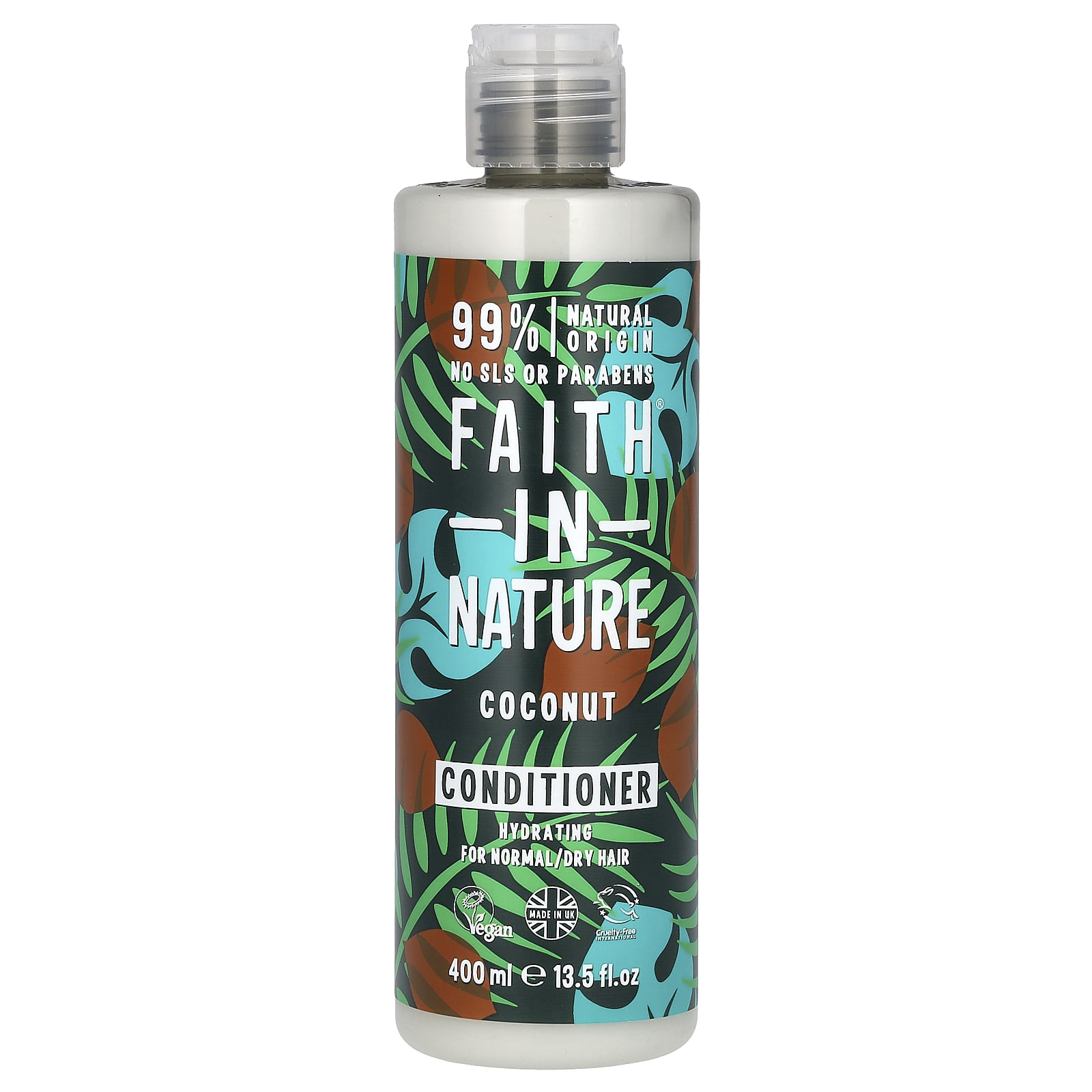 Faith in Nature Кондиционер для нормальных сухих волос с кокосом 400 мл 135 жидк Унции 1790₽