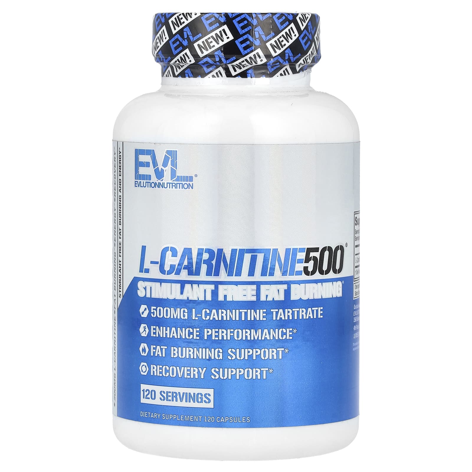 EVLution Nutrition L-Carnitine500 L-карнитин 500 мг 120 капсул 2690₽