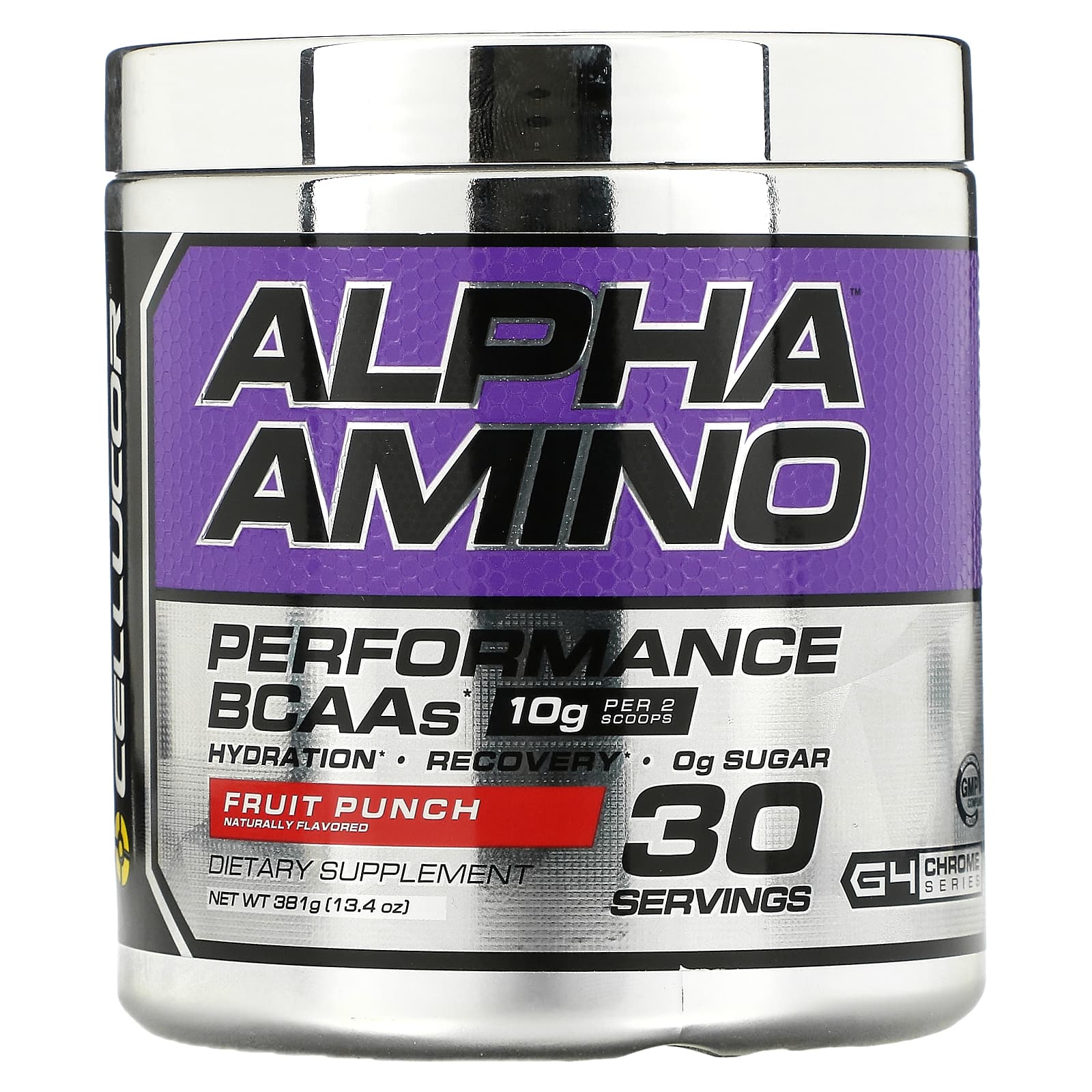 Cellucor Alpha Amino аминокислоты с разветвлённой цепью для производительности фруктовый пунш 134 унц 381 г 5290₽