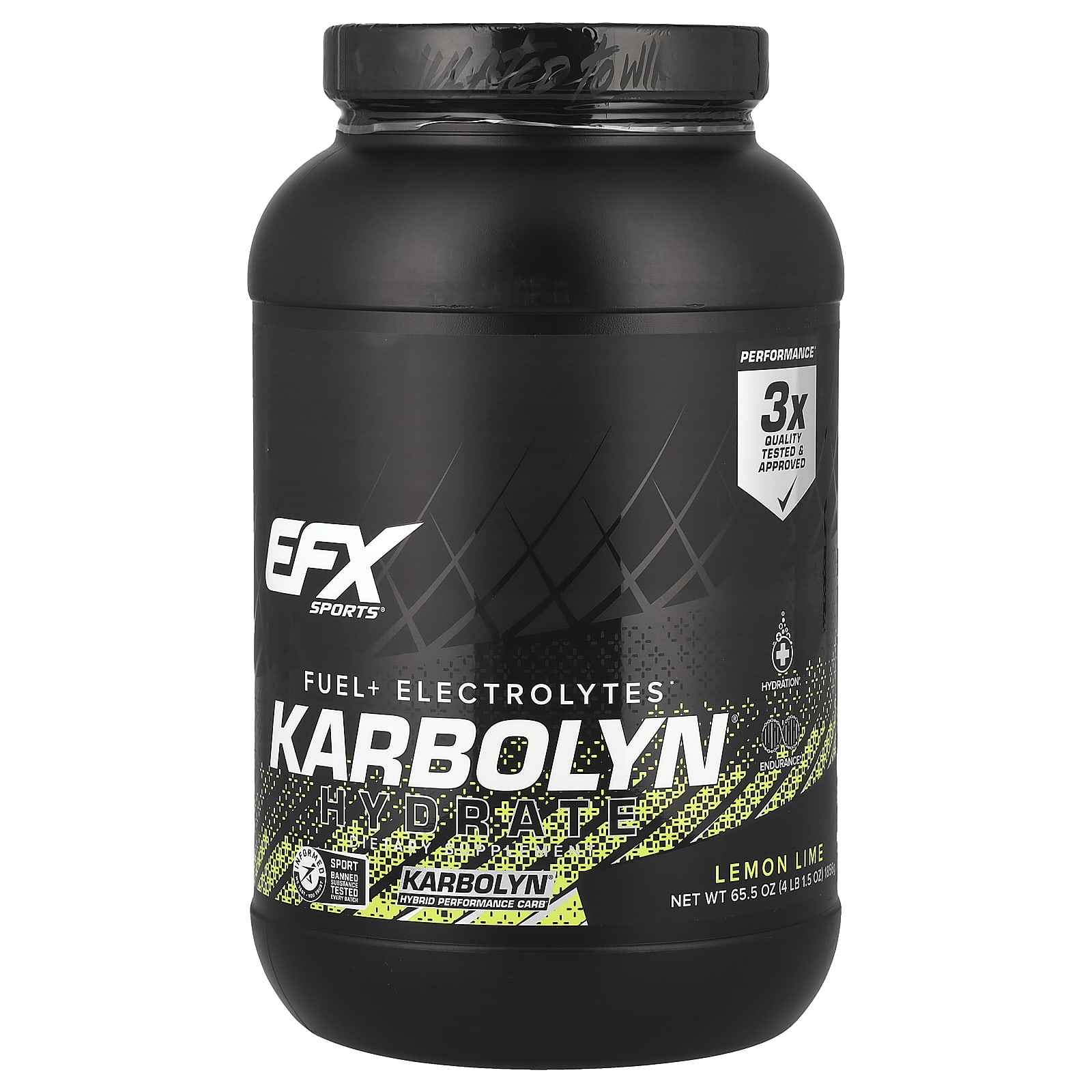 EFX Sports Karbolyn Hydrate лимон и лайм 1856 г 4 фунта и 15 унции 8590₽