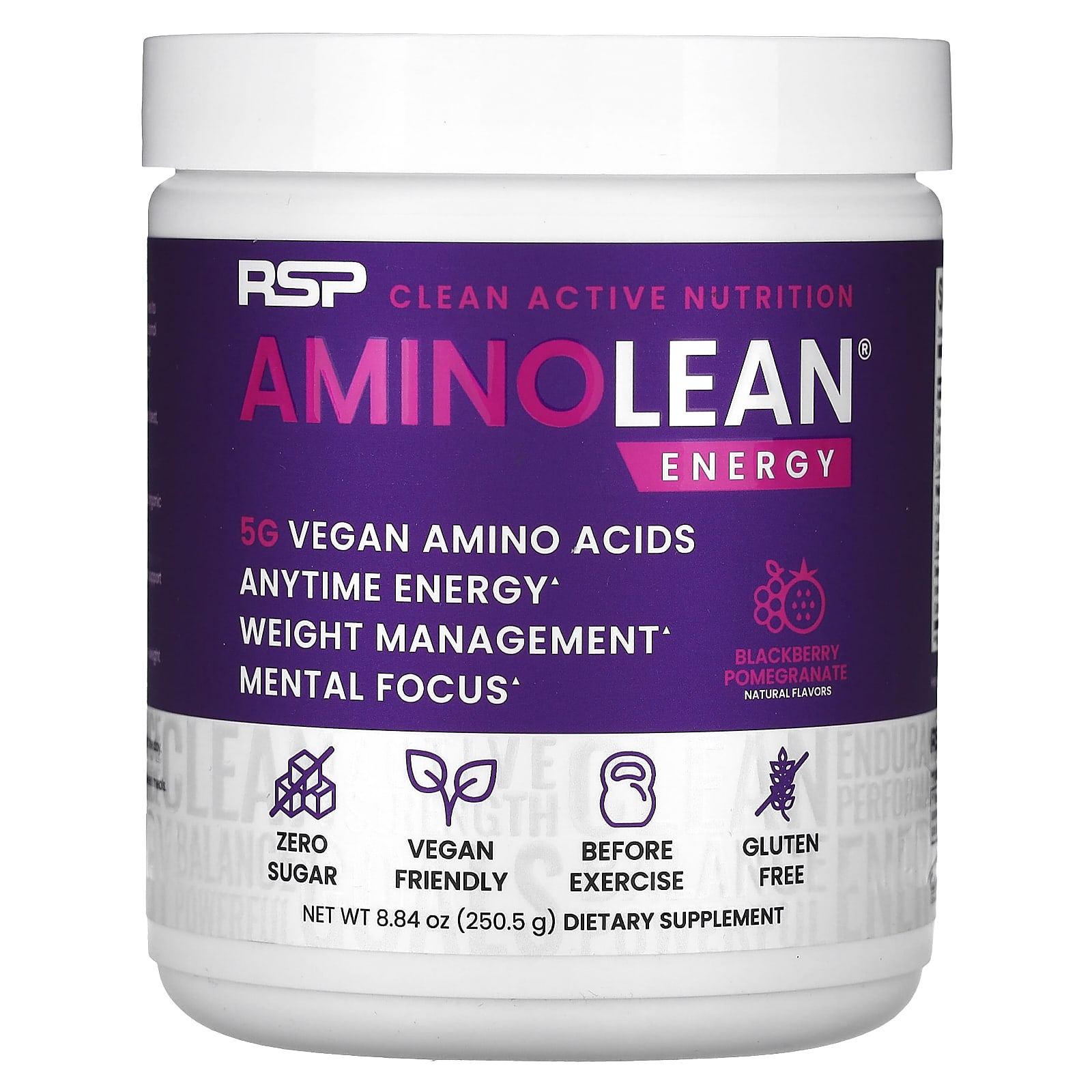 RSP Nutrition AminoLean Energy ежевика и гранат 2505 г 884 унции 5690₽