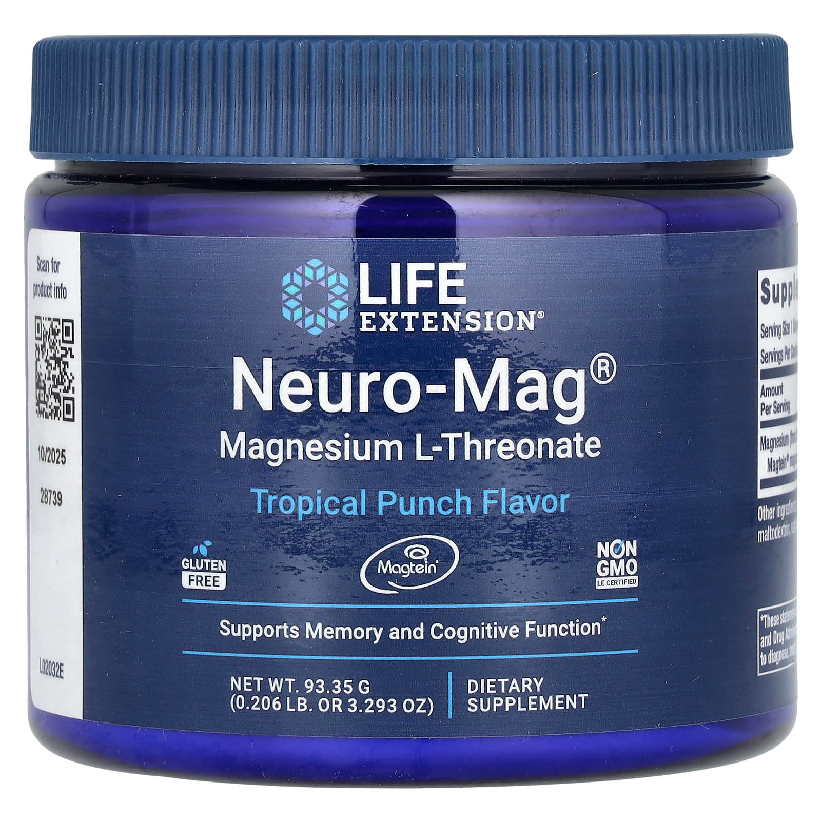 Life Extension Neuro-Mag L-треонат магния тропический пунш 9335 г 3293 унции 5890₽