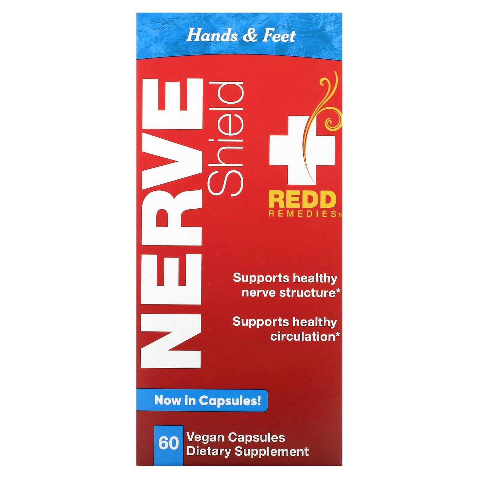 Redd Remedies Nerve Shield для рук и ступней 60 веганских капсул 8090₽