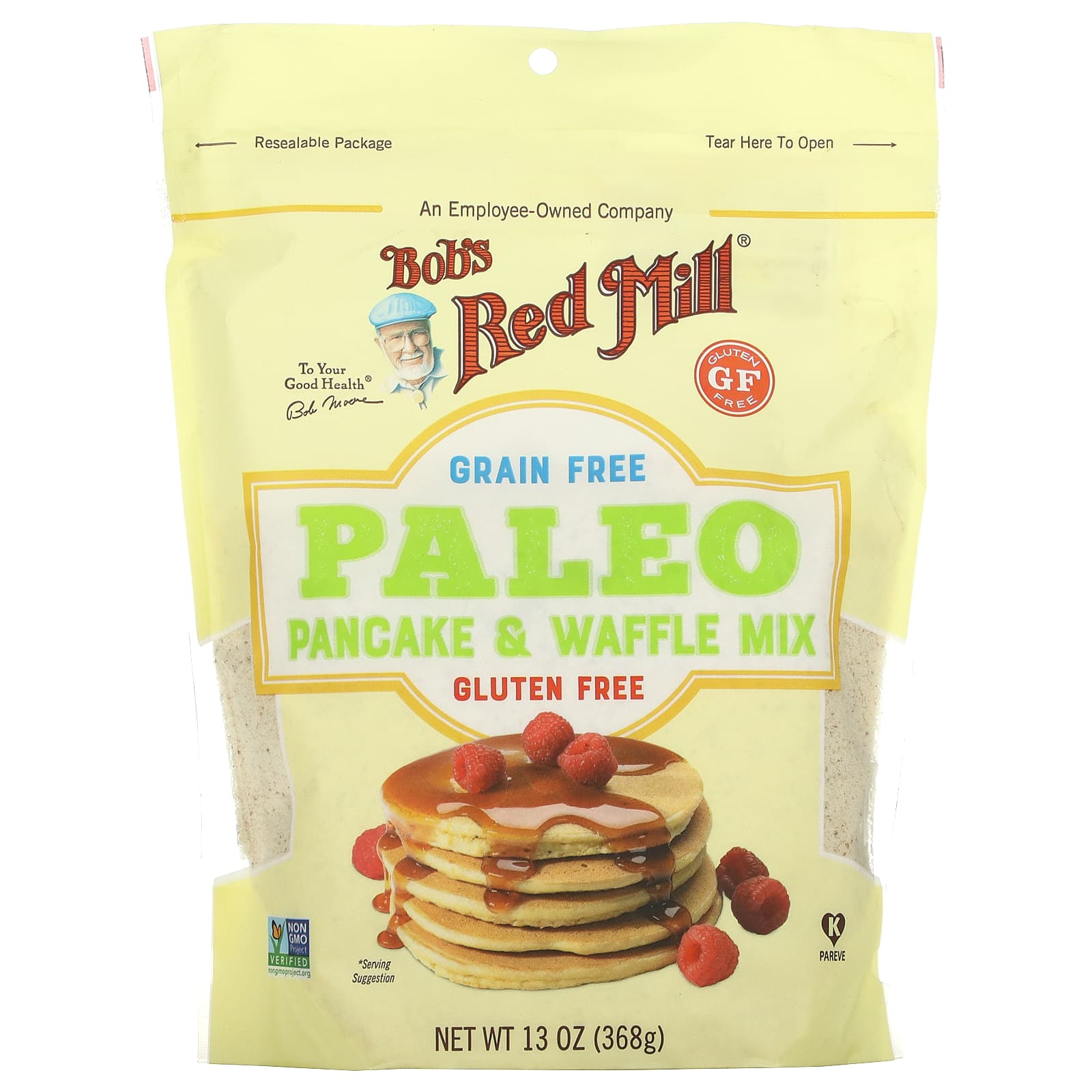 Bobs Red Mill Paleo смесь для блинов и вафель без злаков без глютена 368 г 13 унций 2190₽