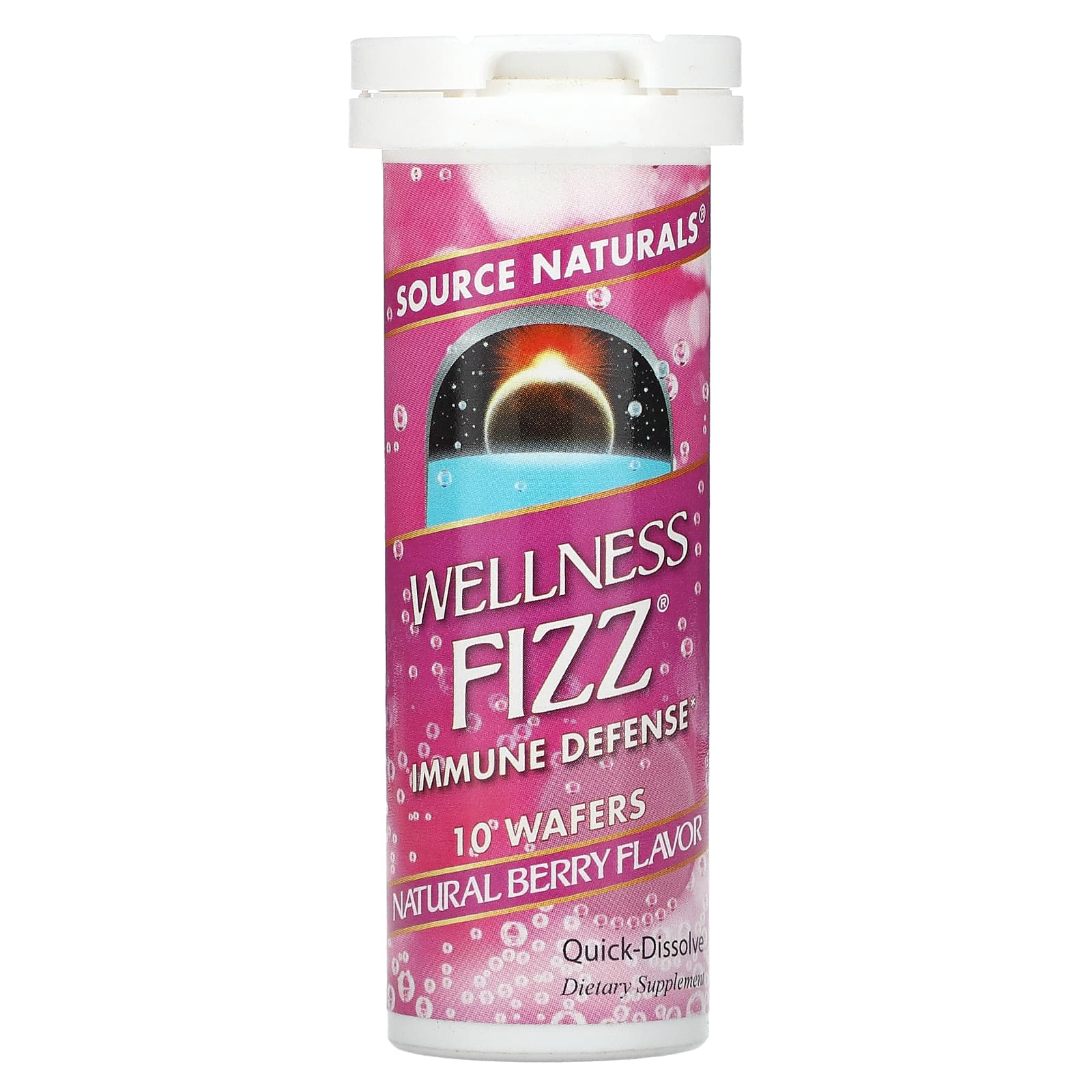 Source Naturals Wellness Fizz иммунная защита натуральные ягоды 10 вафель 1690₽