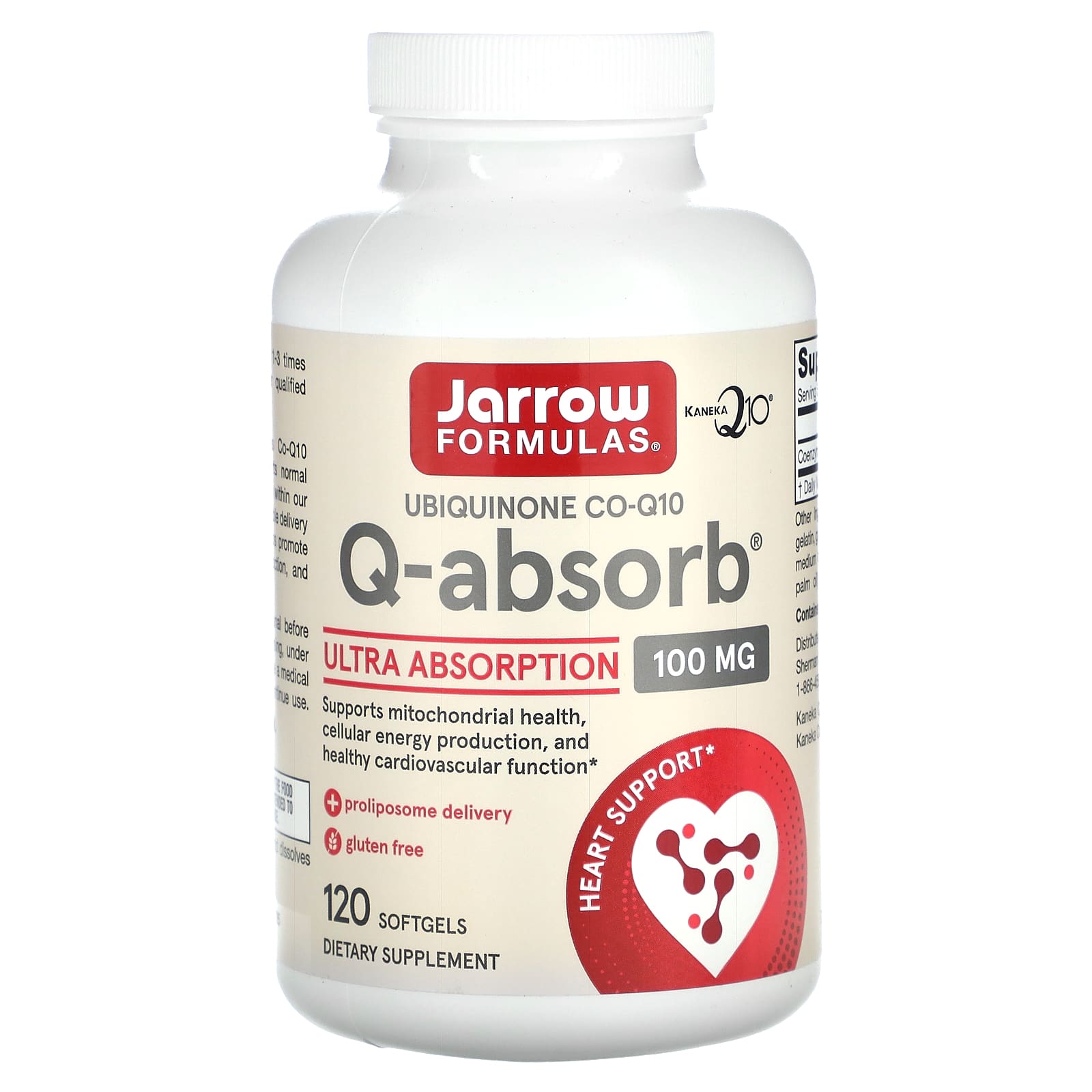 Jarrow Formulas Q-absorb Co-Q10 100 мг 120 капсул 8090₽