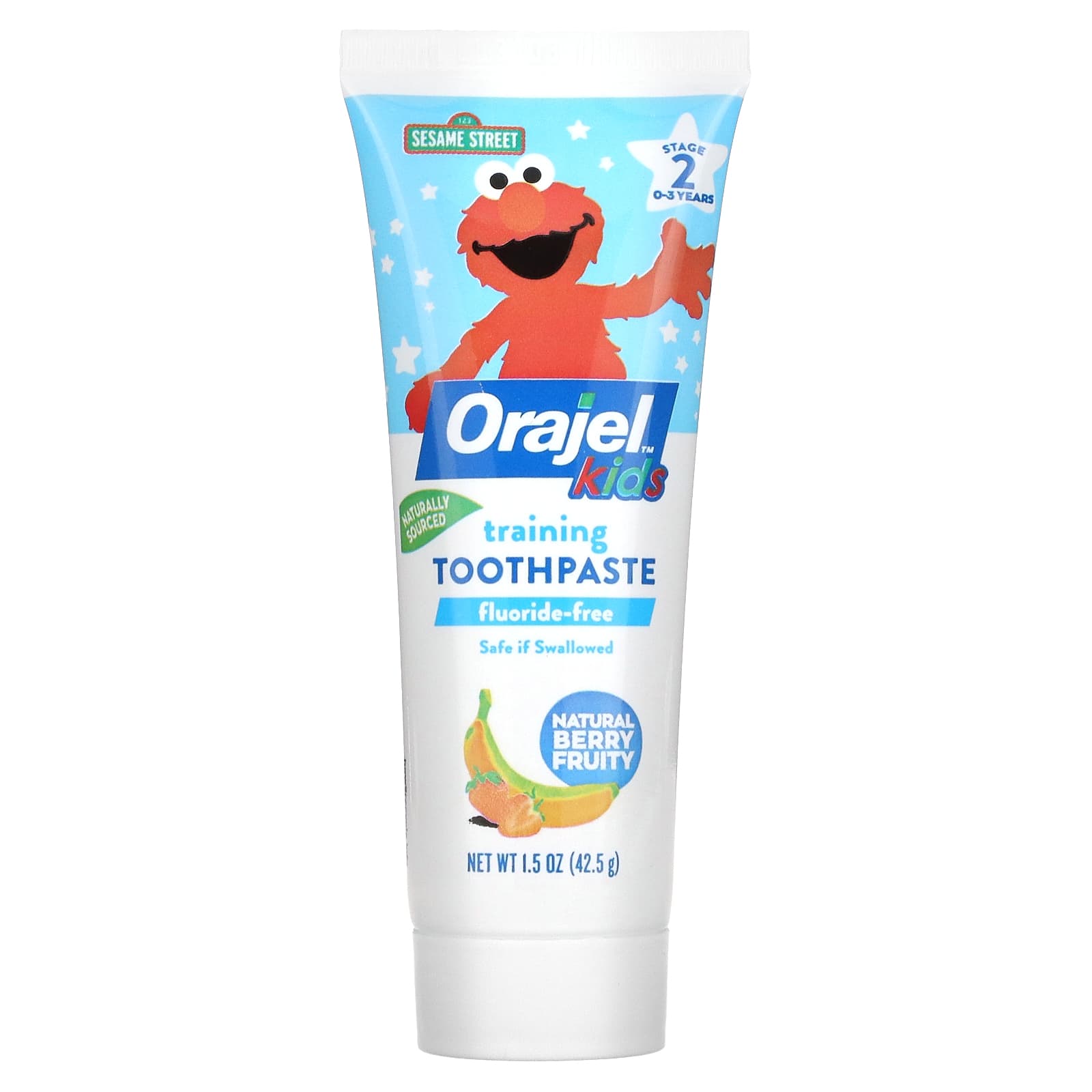Orajel Elmo Training Toothpaste без фтора от 3 месяцев до 4 лет Berry Fun 425 г 15 унции 1490₽