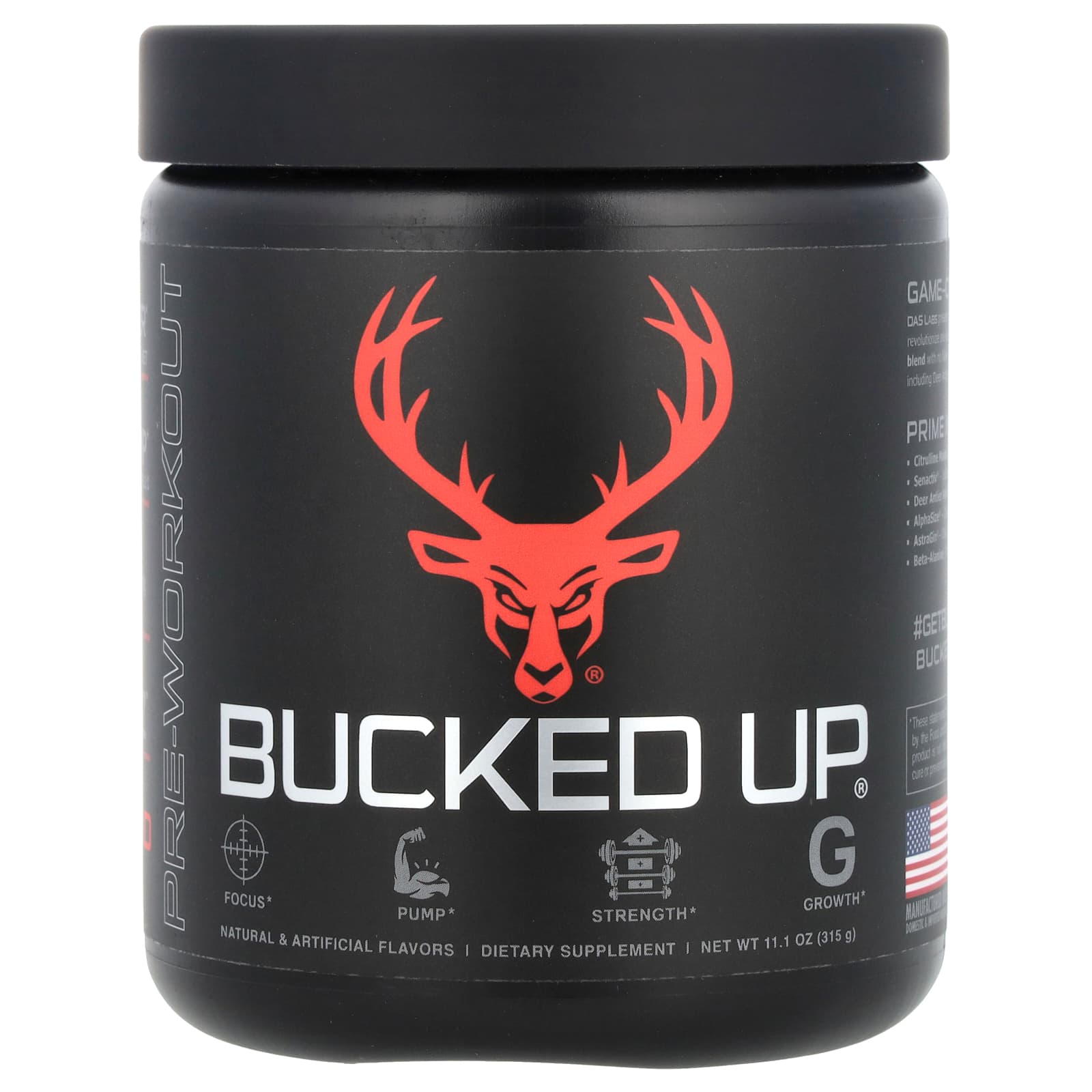 Bucked Up Перед тренировкой красная малина 315 г 111 унции 6890₽