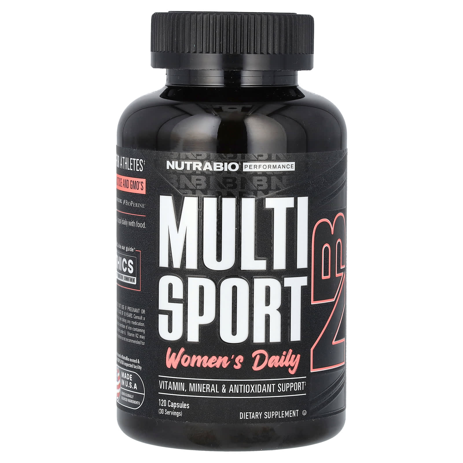 NutraBio MultiSport для женщин на каждый день 120 капсул 6090₽