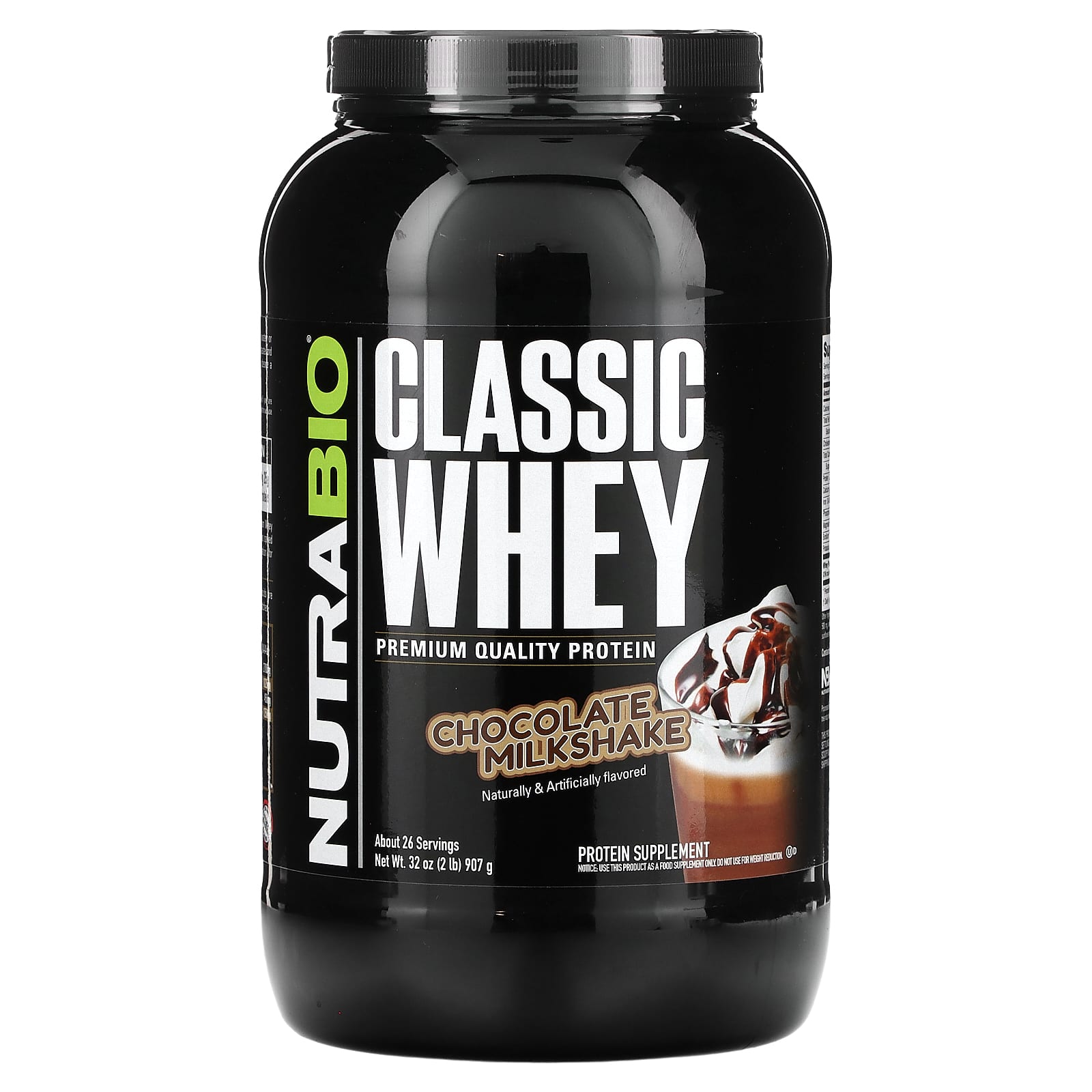 NutraBio Classic Whey Protein шоколадный молочный коктейль 907 г 2 фунта 7990₽