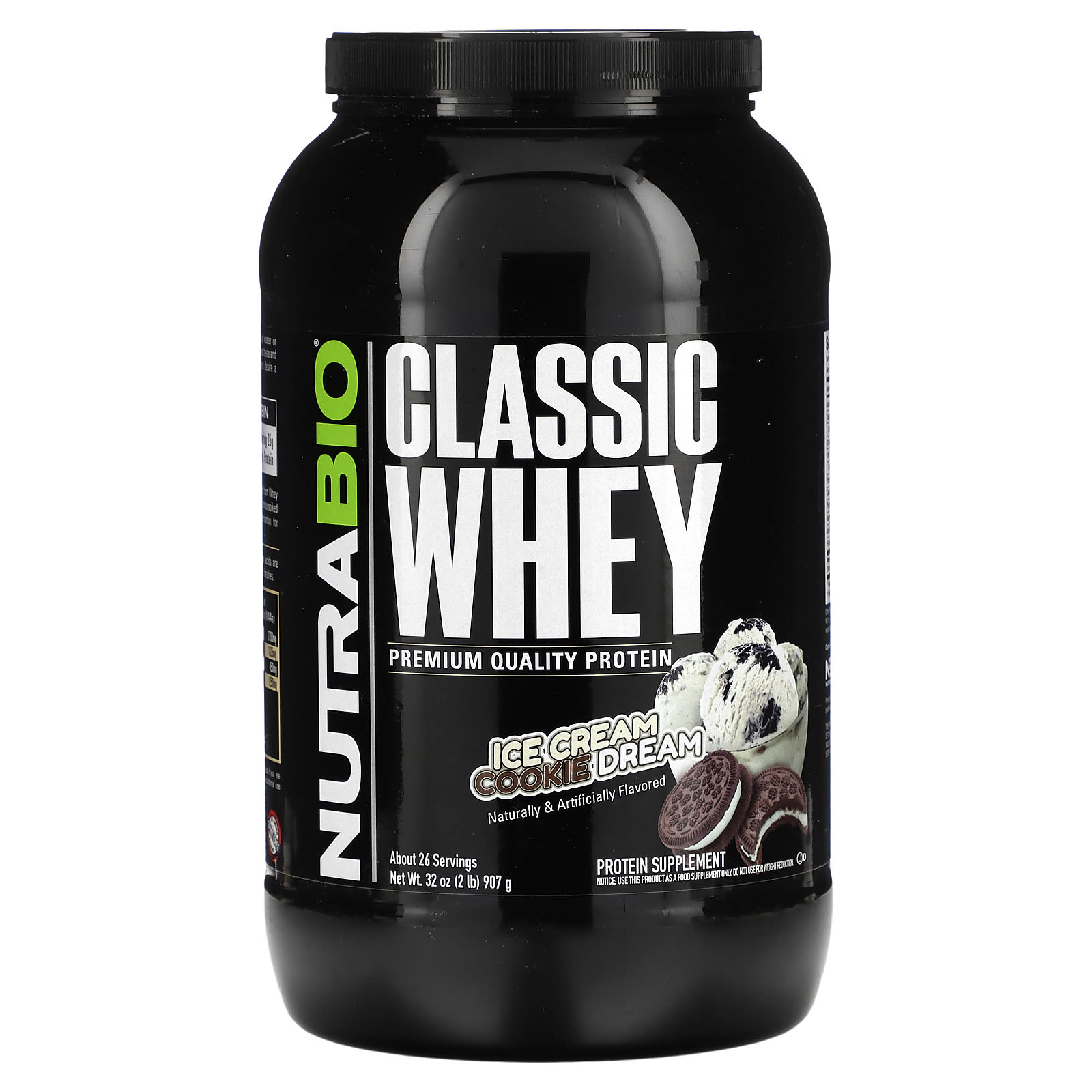 NutraBio Classic Whey Protein мороженое с печеньем 907 г 2 фунта 7990₽