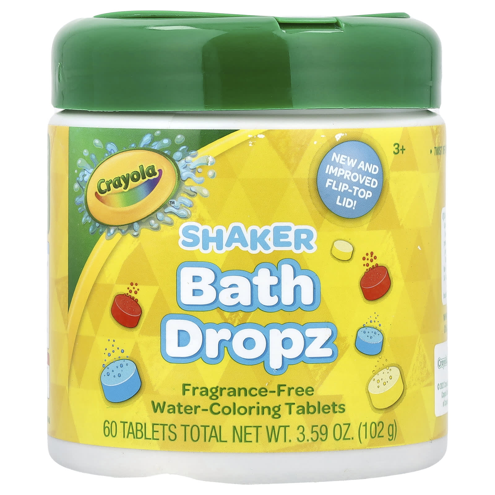 Crayola Shaker Bath Dropz для детей старше 3 лет без отдушек 60 таблеток 102 г 359 унции 1790₽