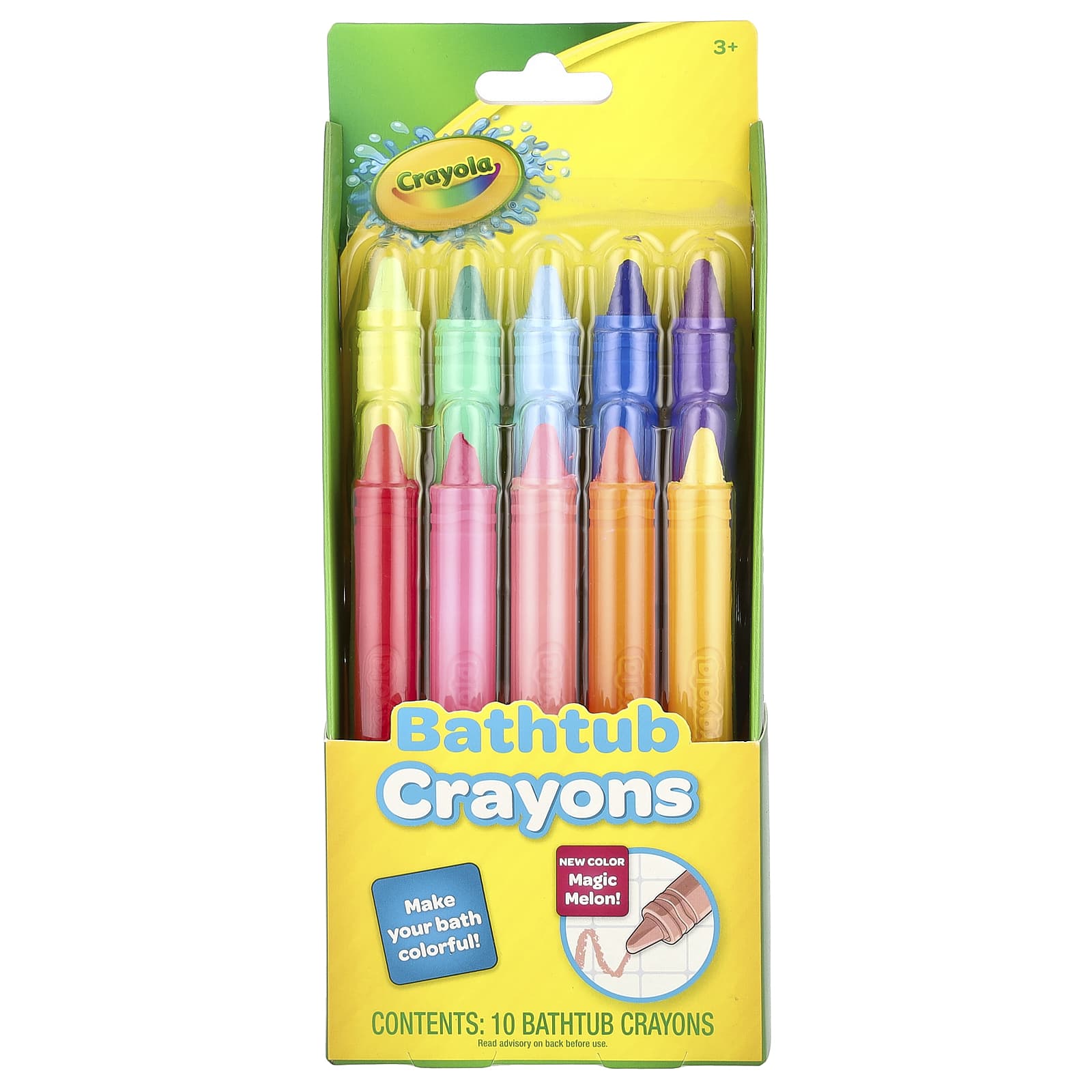 Crayola карандаши для ванной для детей в возрасте от 3-х лет 9 карандашей 1 бонусный карандаш 1790₽
