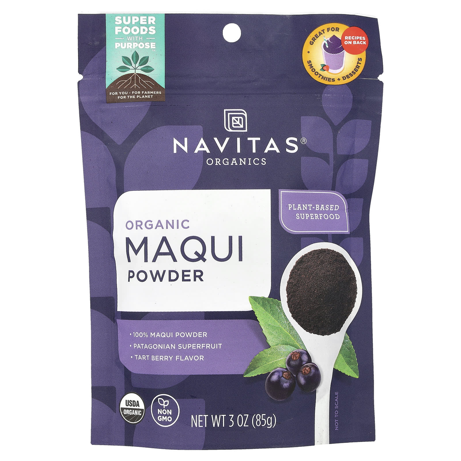 Navitas Organics Органический порошок маки тарт 85 г 3 унции 3390₽