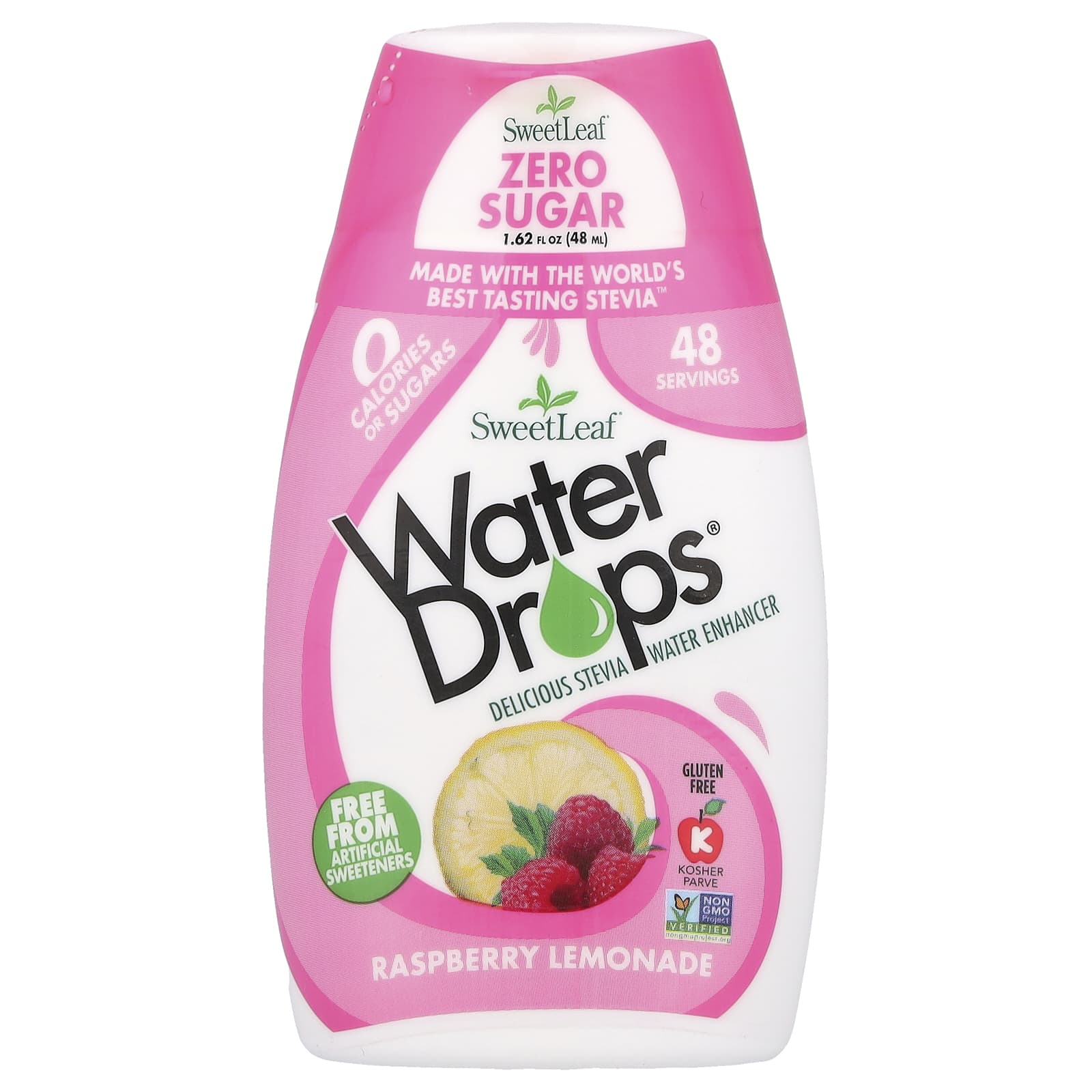 Wisdom Natural SweetLeaf Water Drops вкусовая добавка со стевией Малиновый лимонад 48 мл 162 жидк унции 1590₽