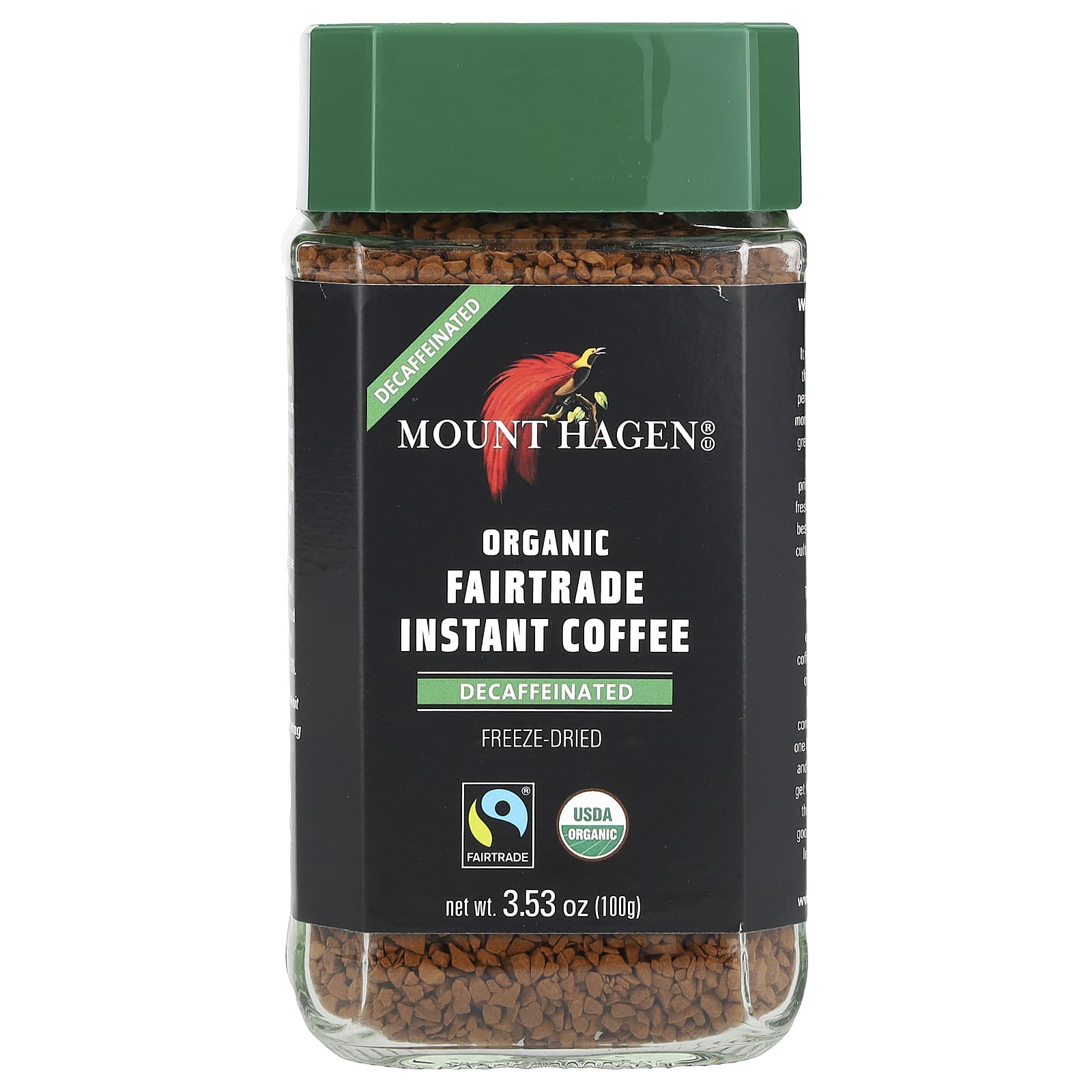 Mount Hagen органический растворимый кофе приобретенный с соблюдением принципов справедливой торговли сублимированный без кофеина 100 г 353 унции 2290₽