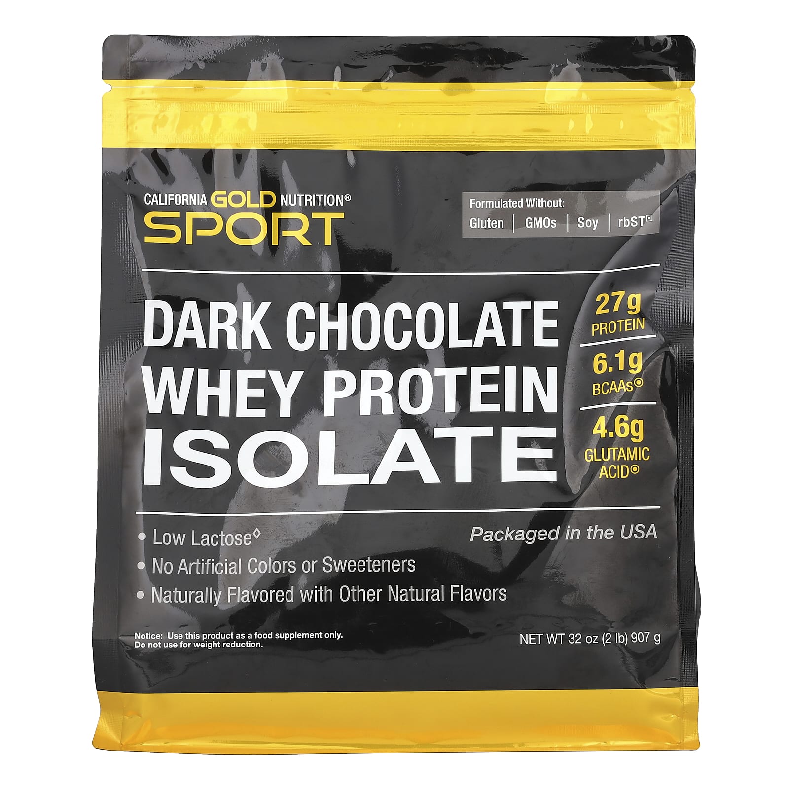 California Gold Nutrition Sport изолят сывороточного протеина со вкусом темного шоколада 907 г 2 фунта 6690₽