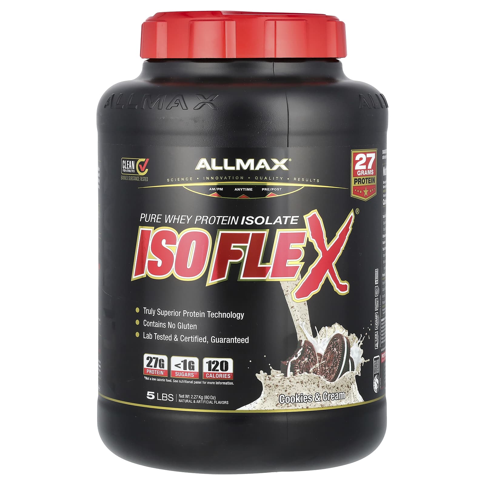ALLMAX Isoflex чистый изолят сывороточного протеина печенье и сливки 227 кг 5 фунтов 18490₽