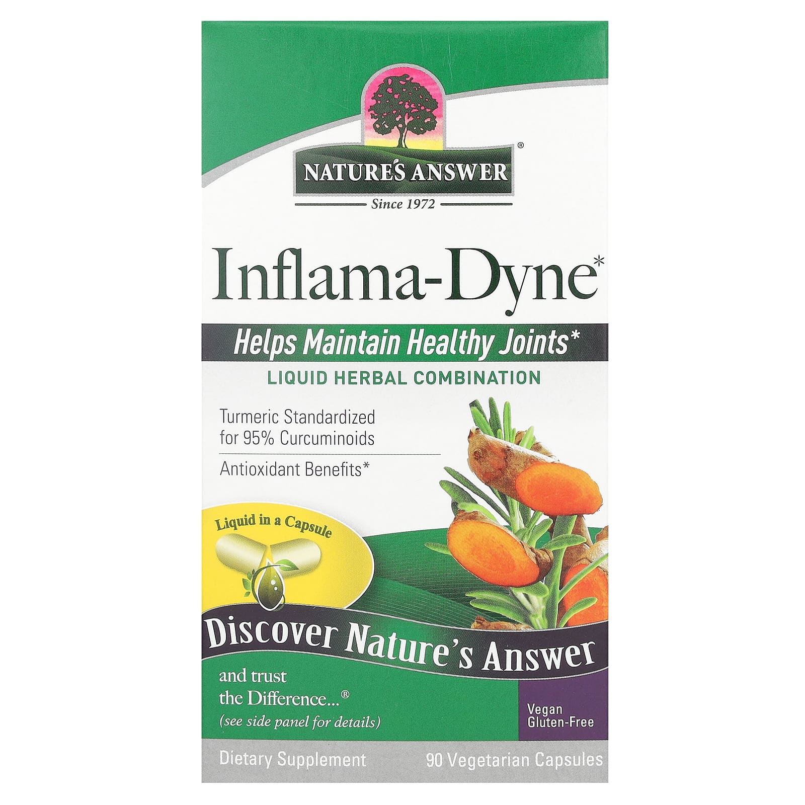 Natures Answer Inflama-Dyne 90 вегетарианских капсул 4790₽