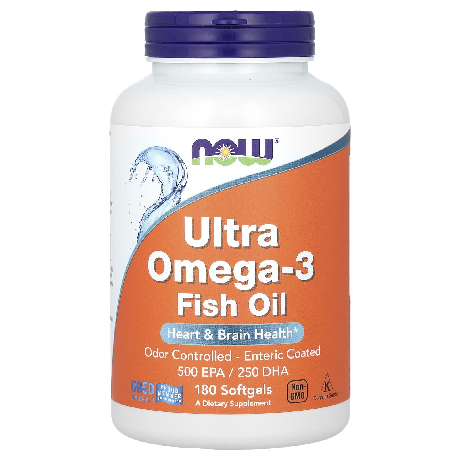 NOW Foods Ultra Omega-3 рыбий жир с омега-3 180 капсул 6190₽