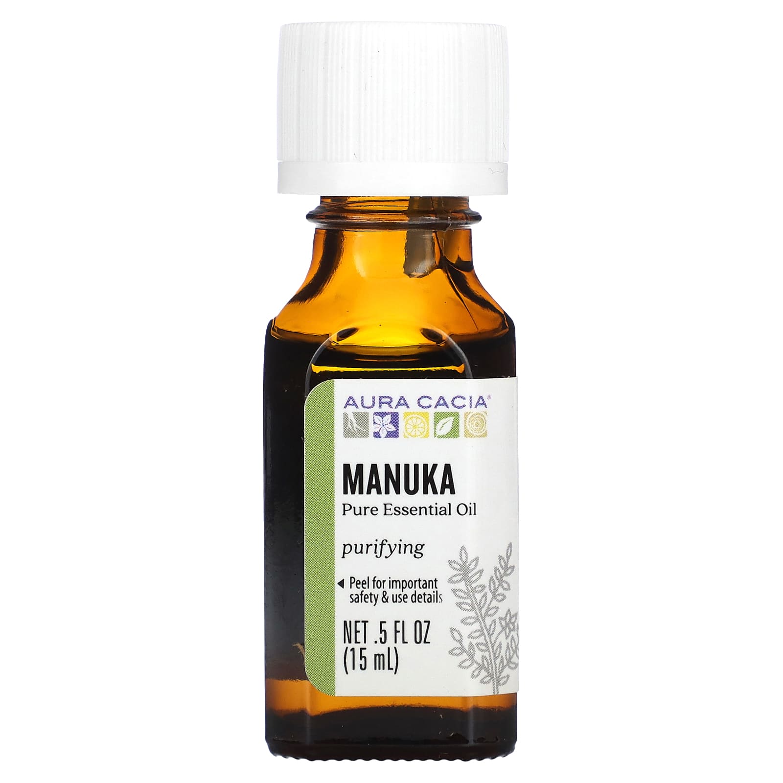 Aura Cacia Чистое эфирное масло манука 15 мл 05 жидк Унции 4490₽