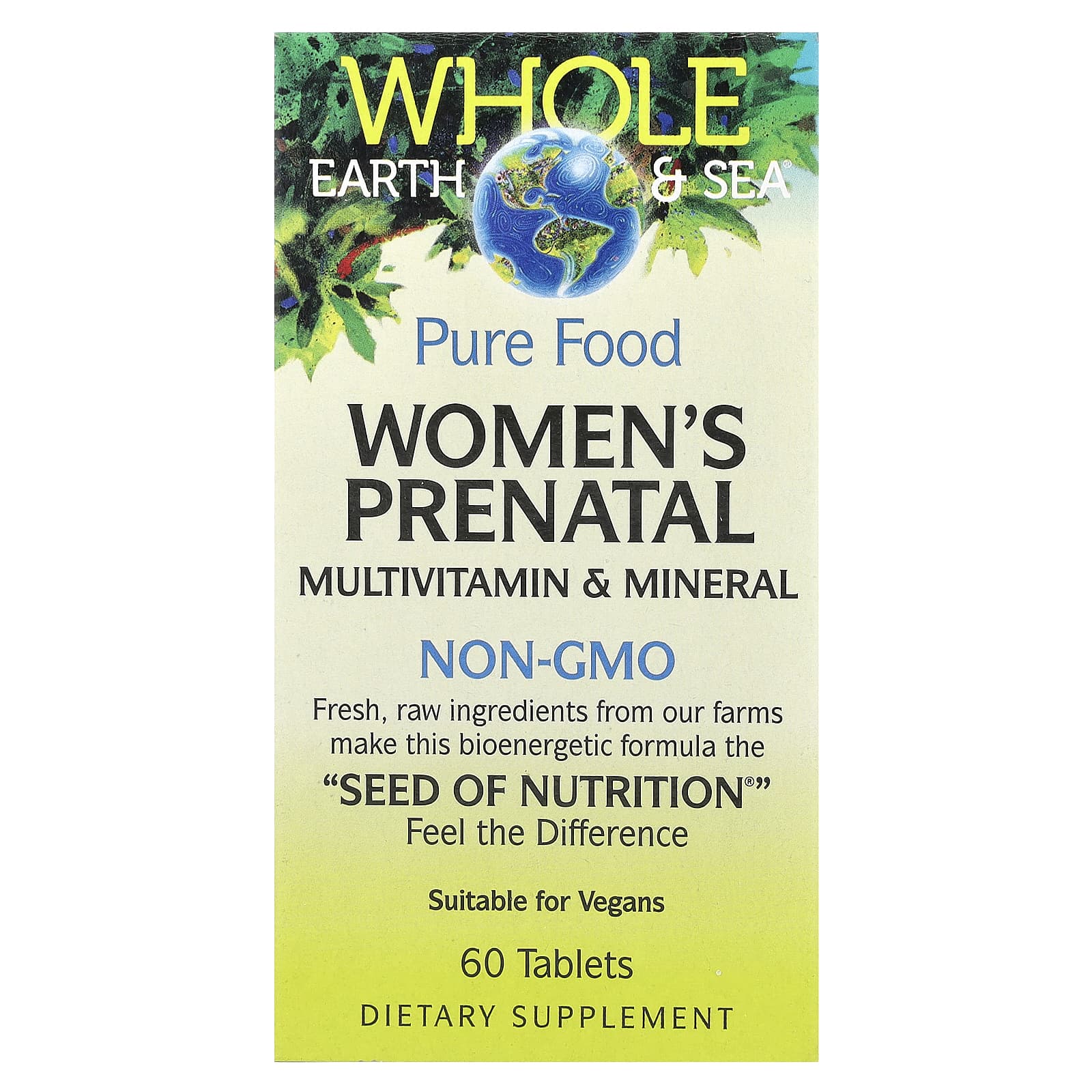 Natural Factors Whole Earth - Sea мультивитамины и минералы для женщин 60 таблеток 5690₽