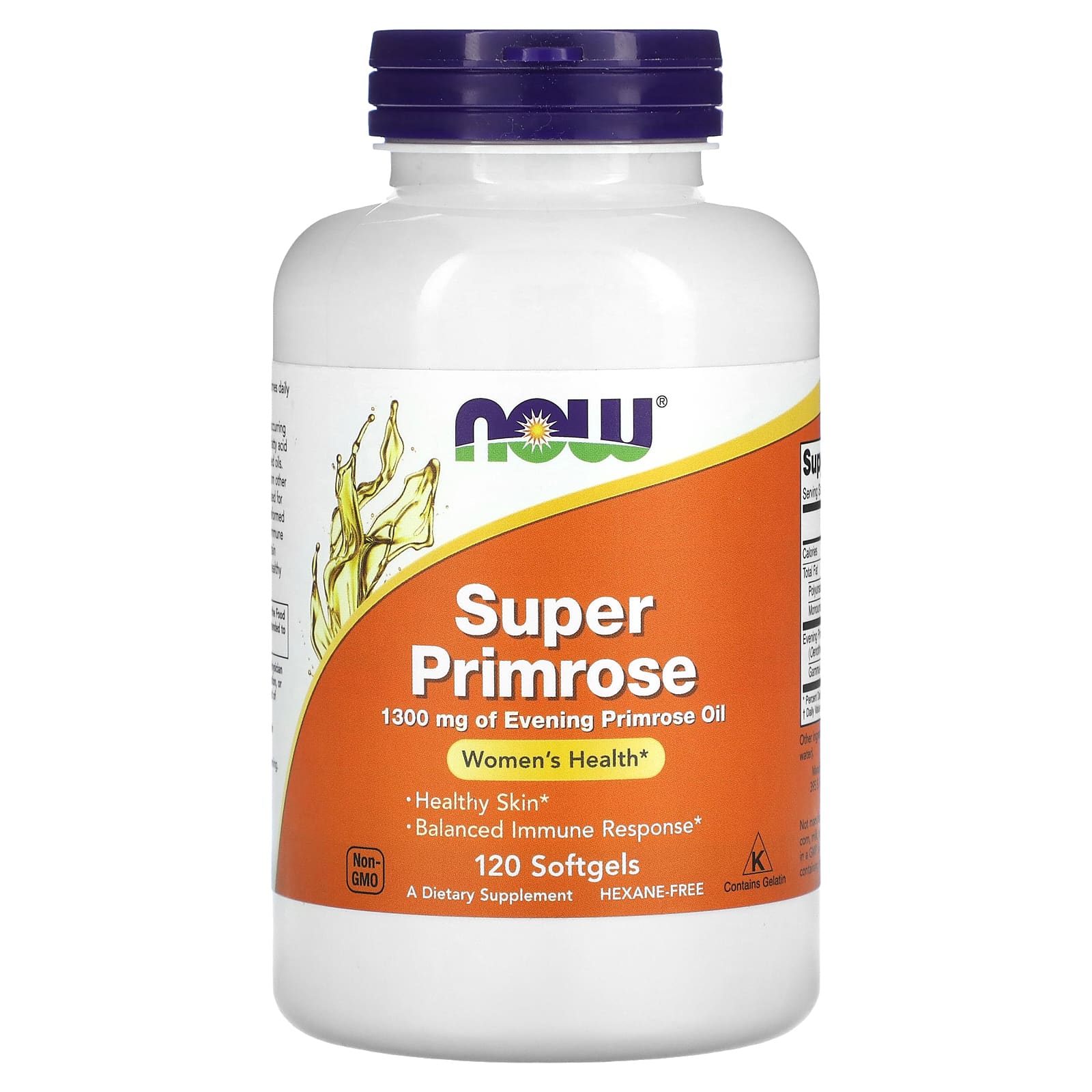 NOW Foods Super Primrose масло примулы вечерней 1300 мг 120 капсул 3690₽